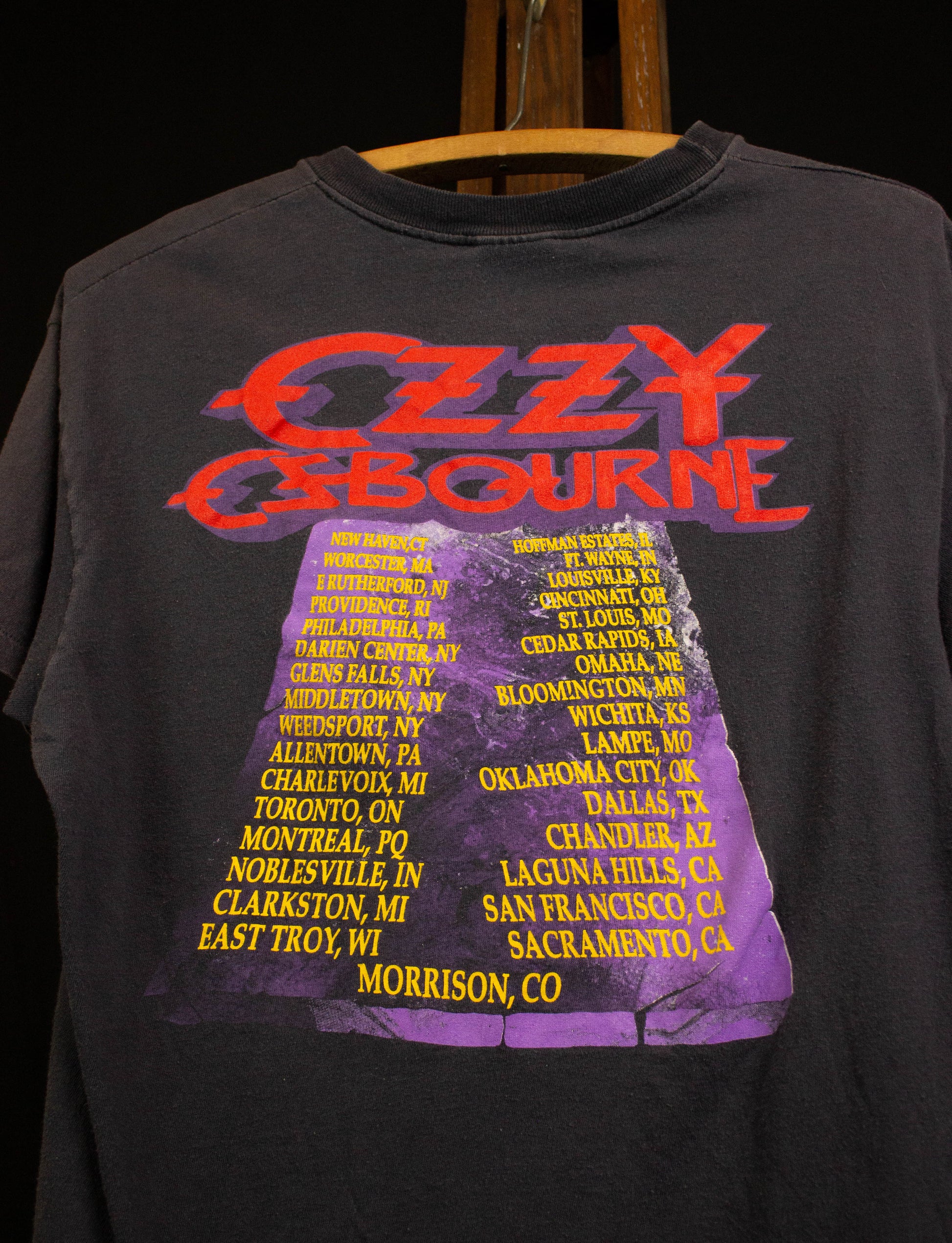 Vintage 1988 Ozzy Osbourne No Rest for the Wicked Concert T Shirt Medium/Large