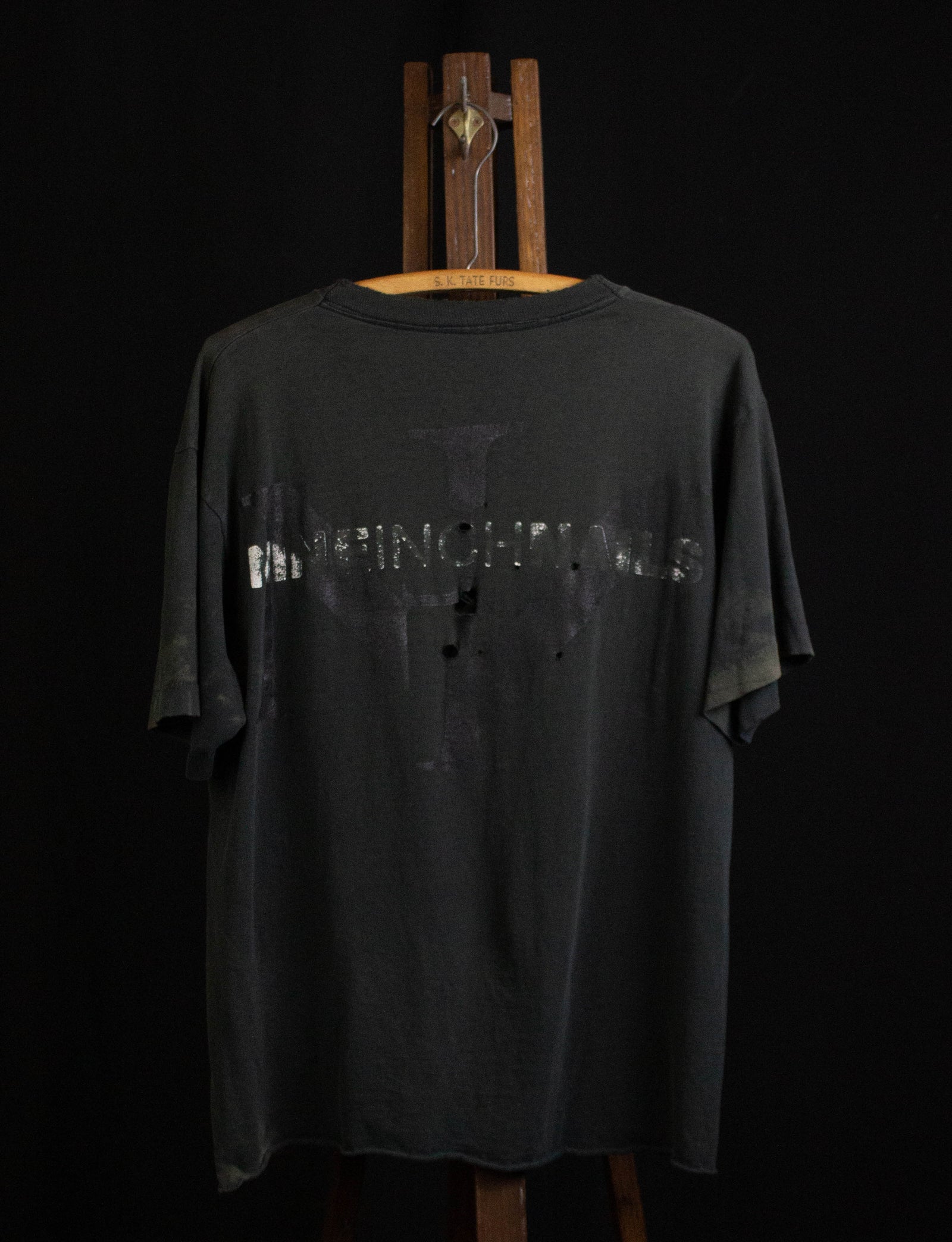 Vintage 1991 Nine Inch Nails Trashed Concert T Shirt Black Large