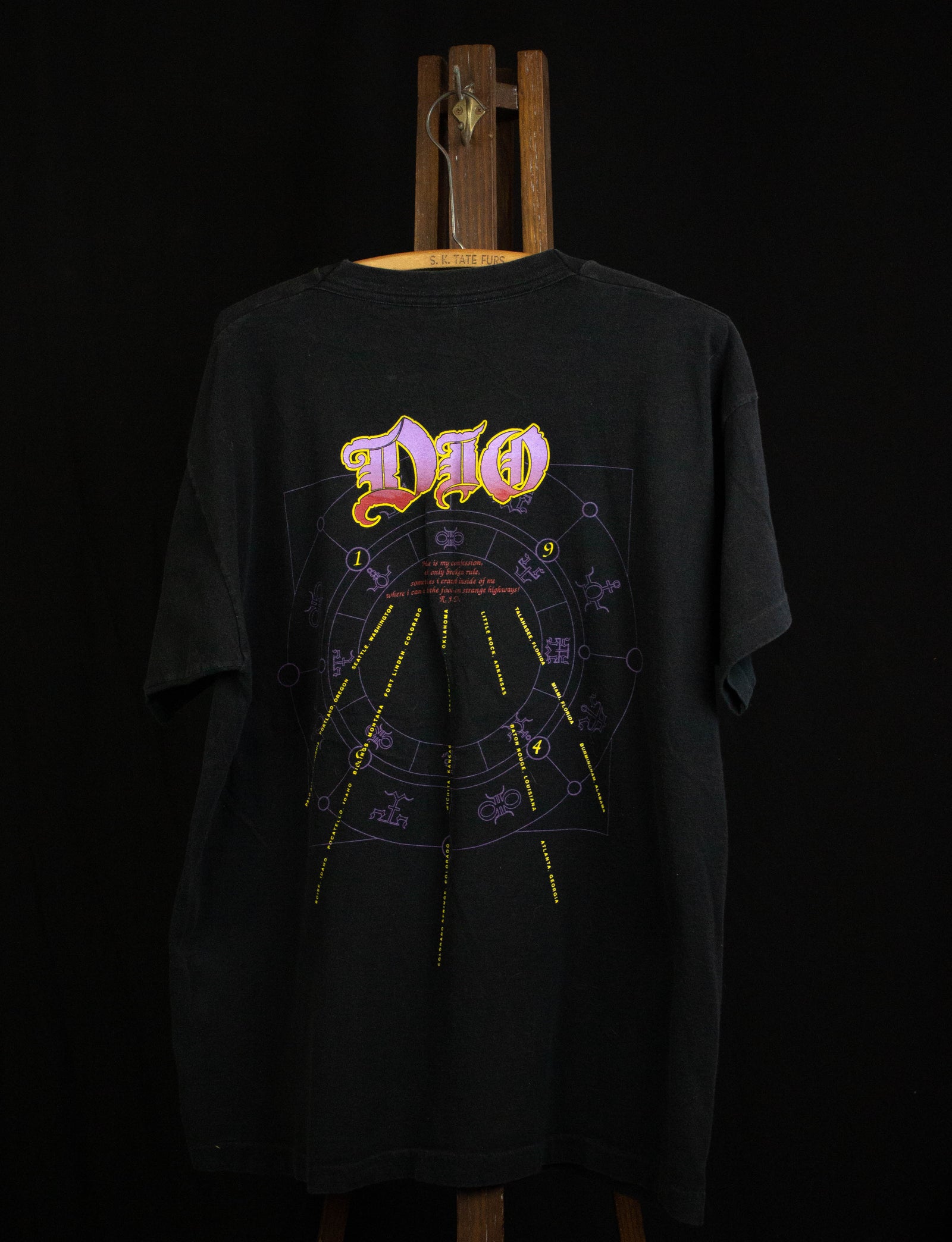Vintage 1994 Dio "Strange Highways" Concert T Shirt Black XL