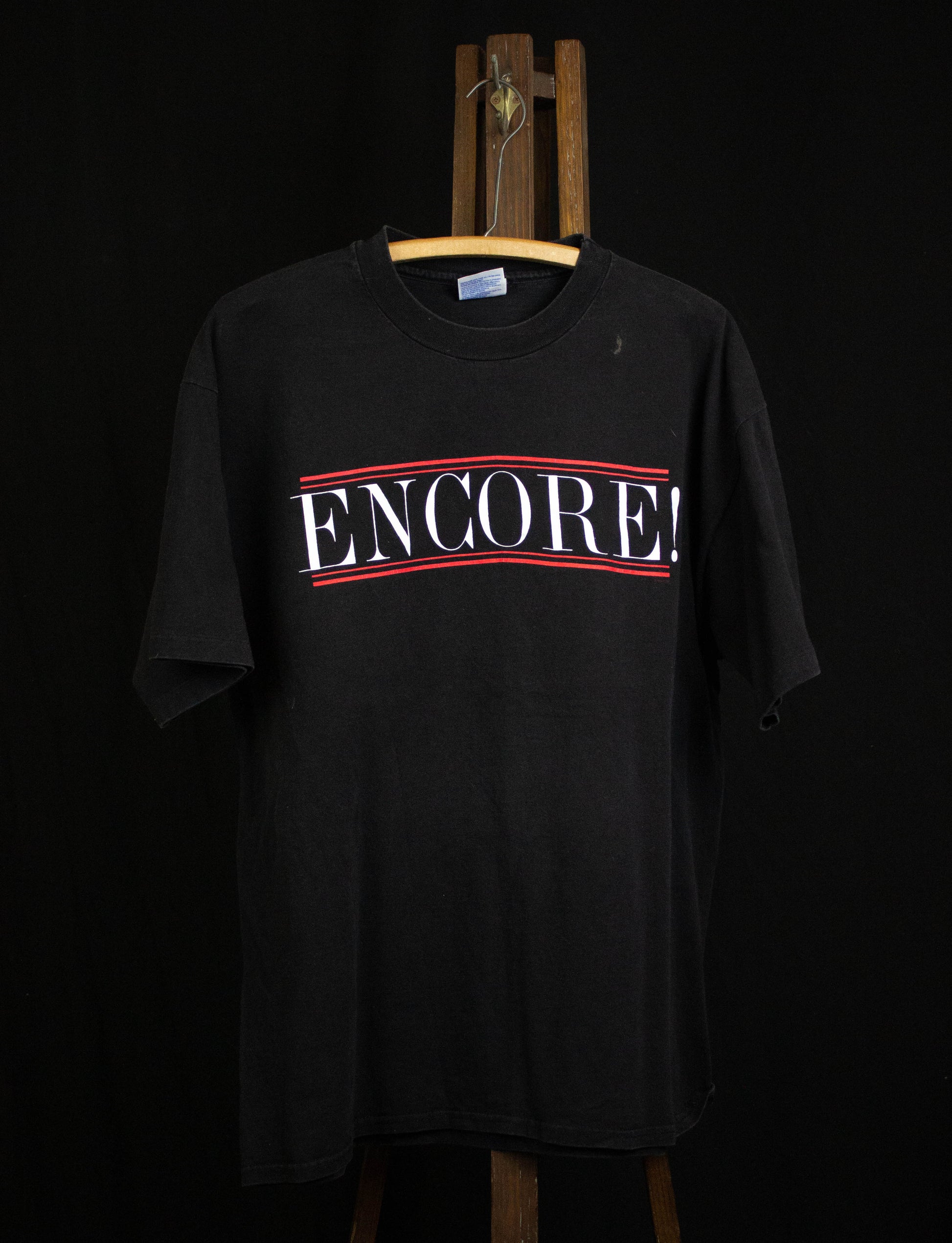 Vintage 1994 Encore! The Three Tenors: Carreras, Domingo and Pavarotti Concert T Shirt Black XL