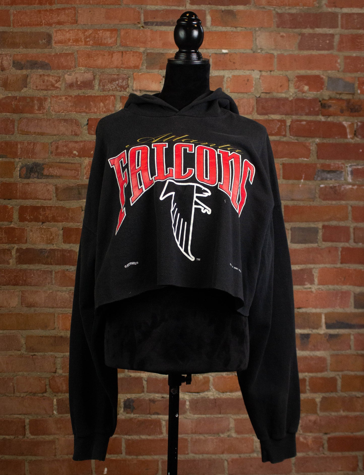 Vintage 1995 Atlanta Falcons Cropped Hoodie XL
