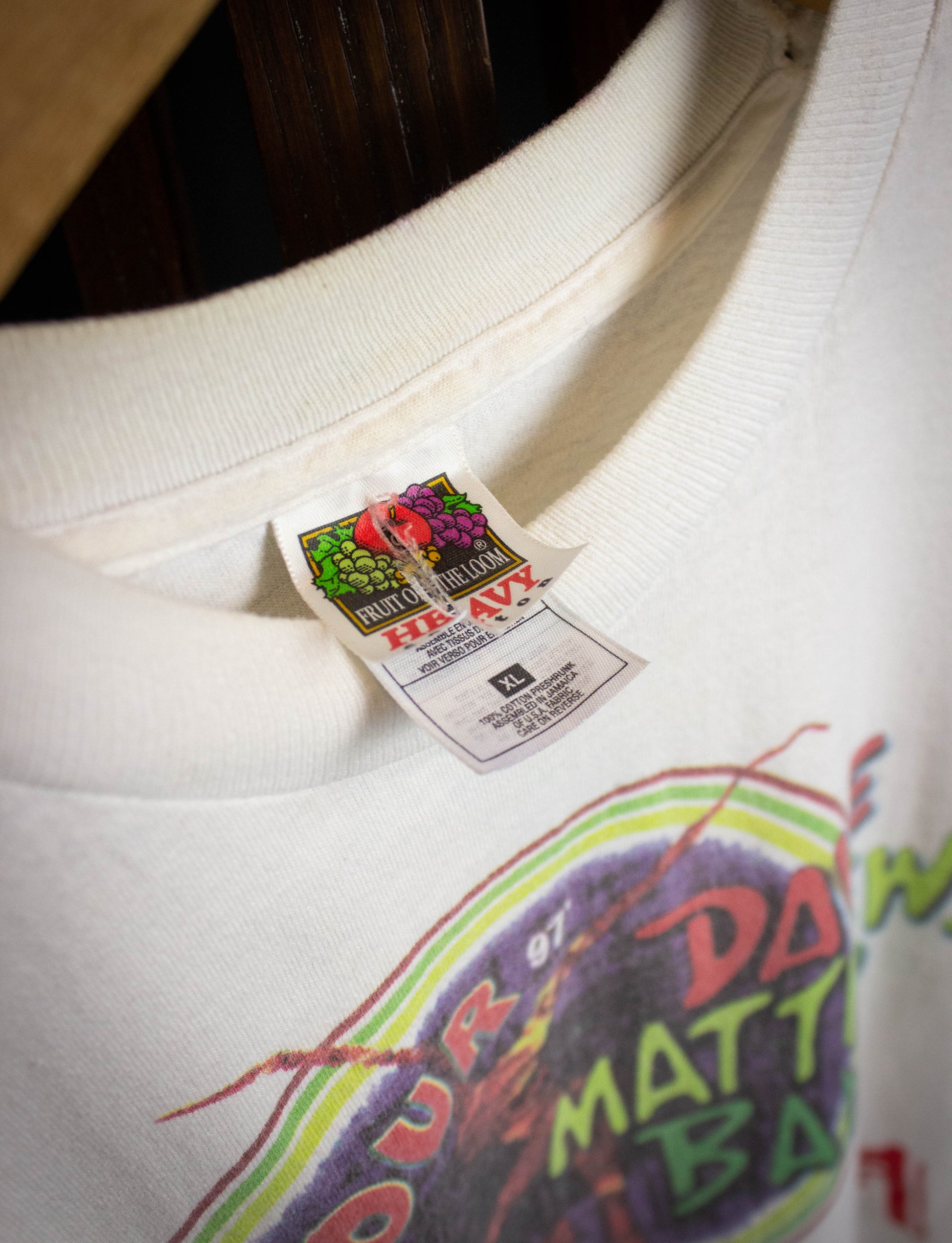 Vintage 1997 Dave Matthews Band Crash Tour Concert T Shirt XL