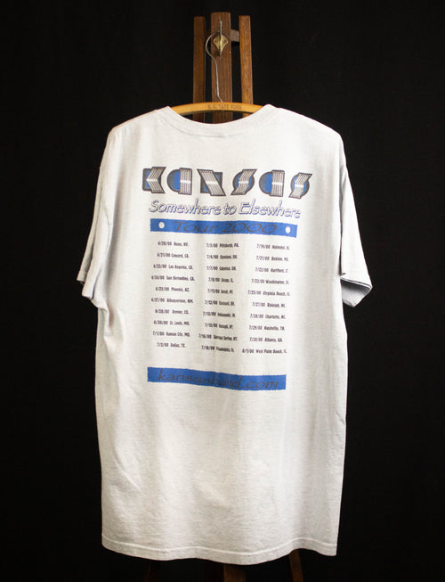 2000 Kansas "Point of Know Return" Concert T Shirt Light Gray XL