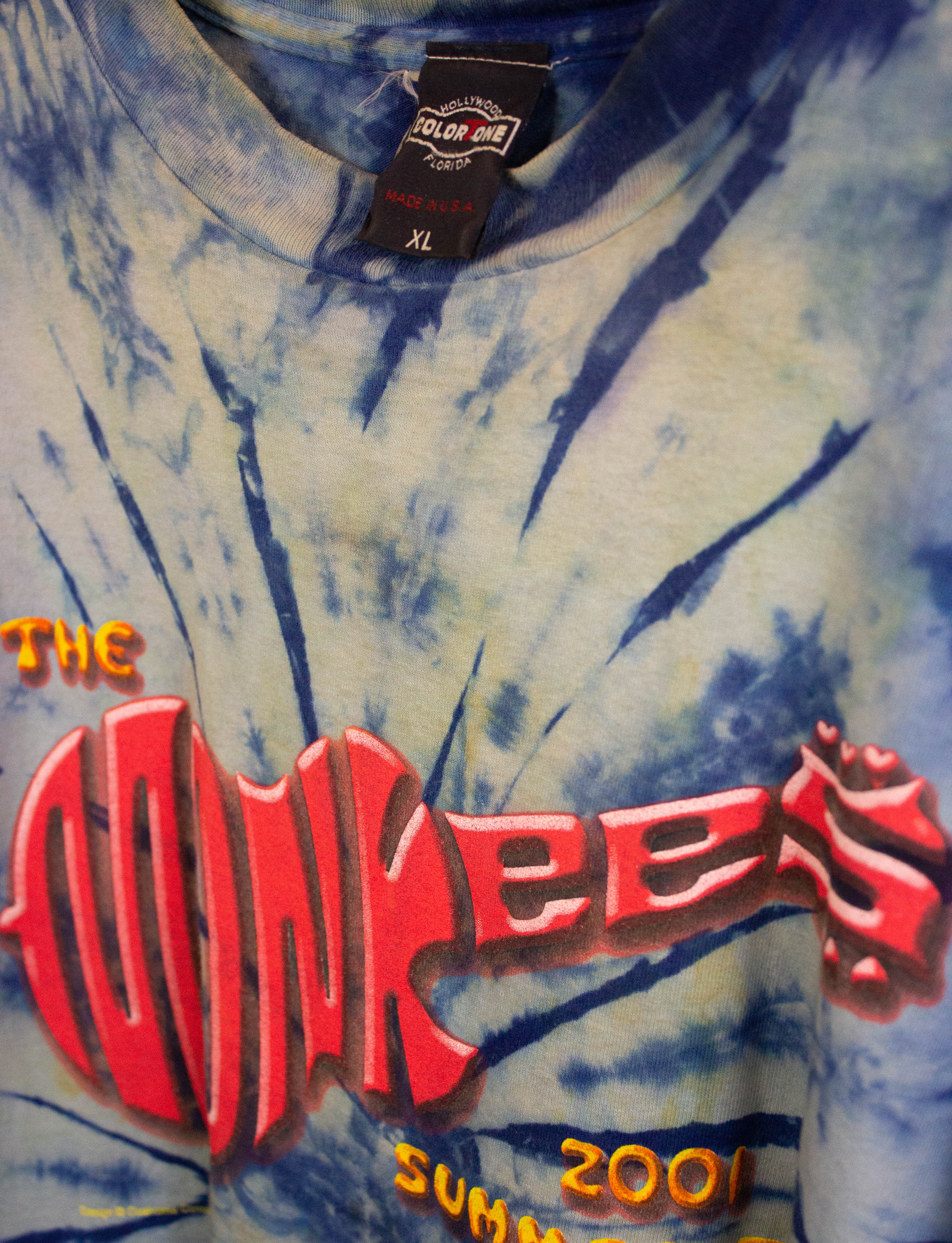 Vintage 2001 The Monkees Summer Tour Concert T Shirt Tie Dye XL