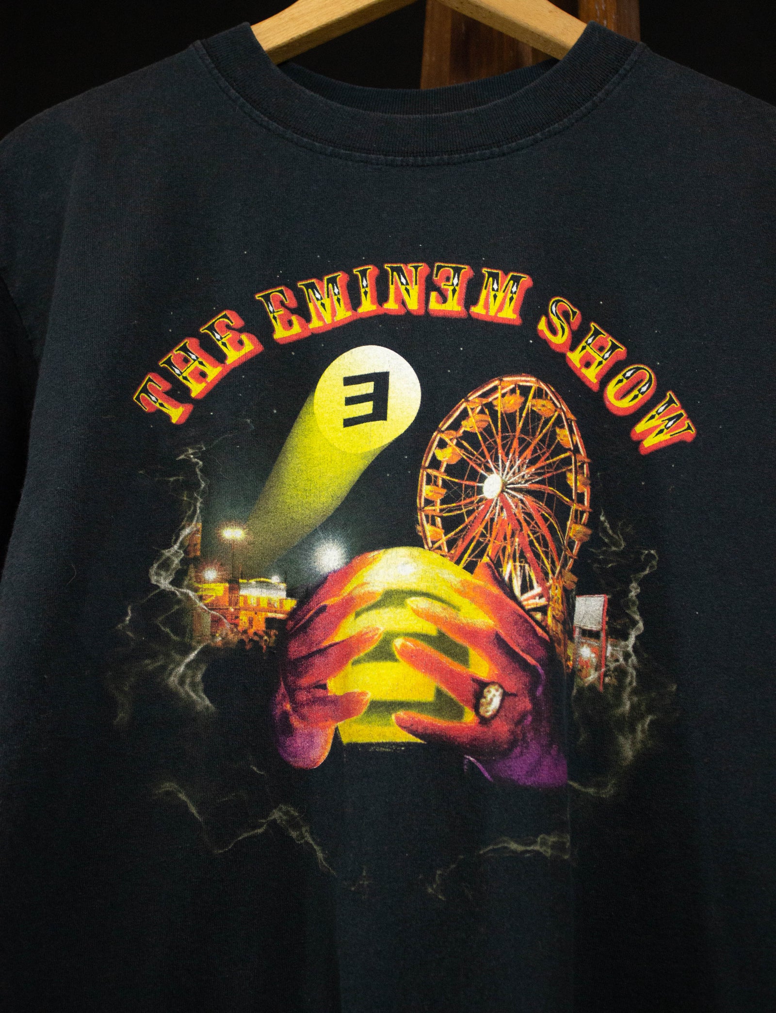 2002 Eminem "The Eminem Show" Concert T Shirt Black Medium