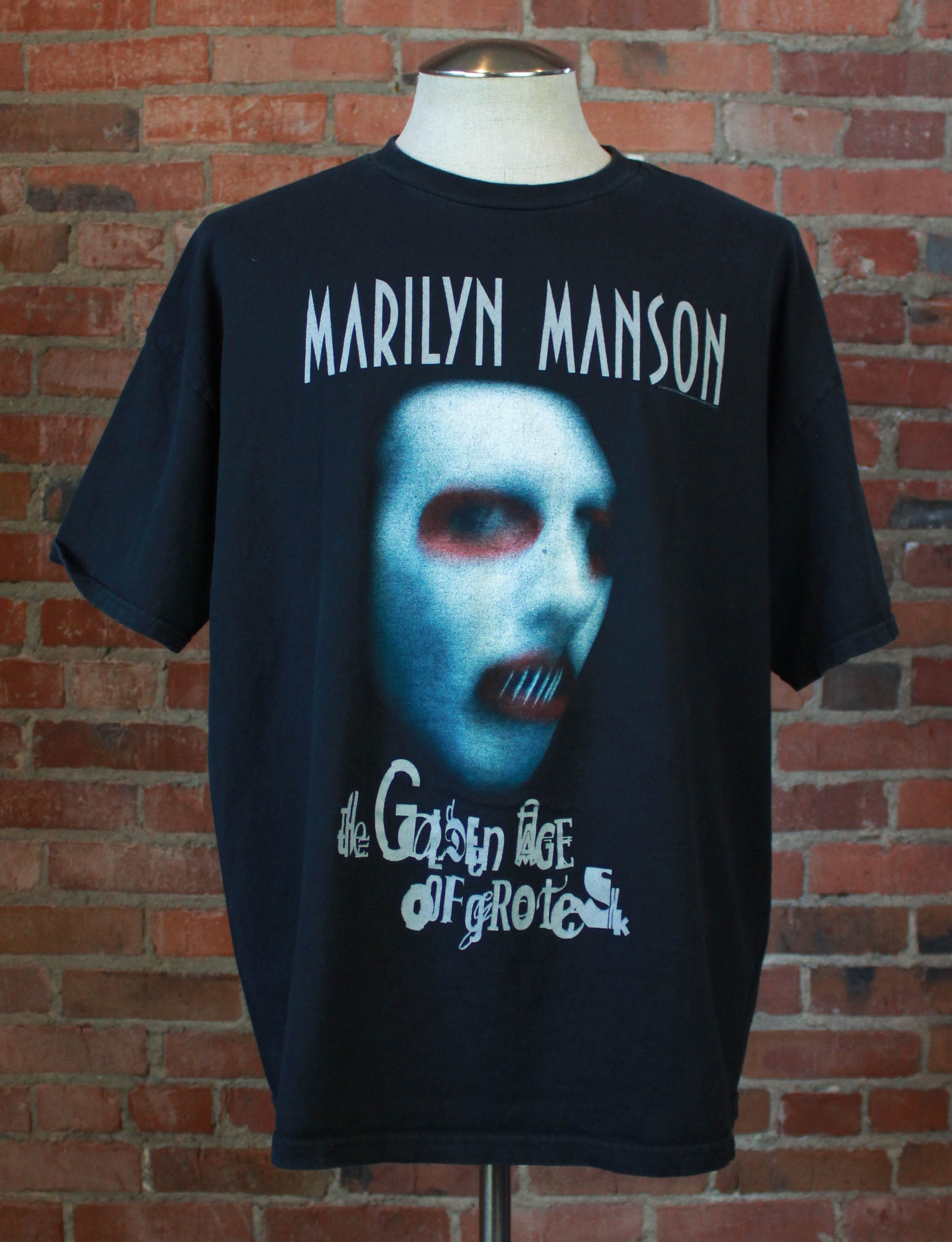2003 Marilyn Manson Concert T Shirt Golden Age Of Grotesque Black Unisex XXL