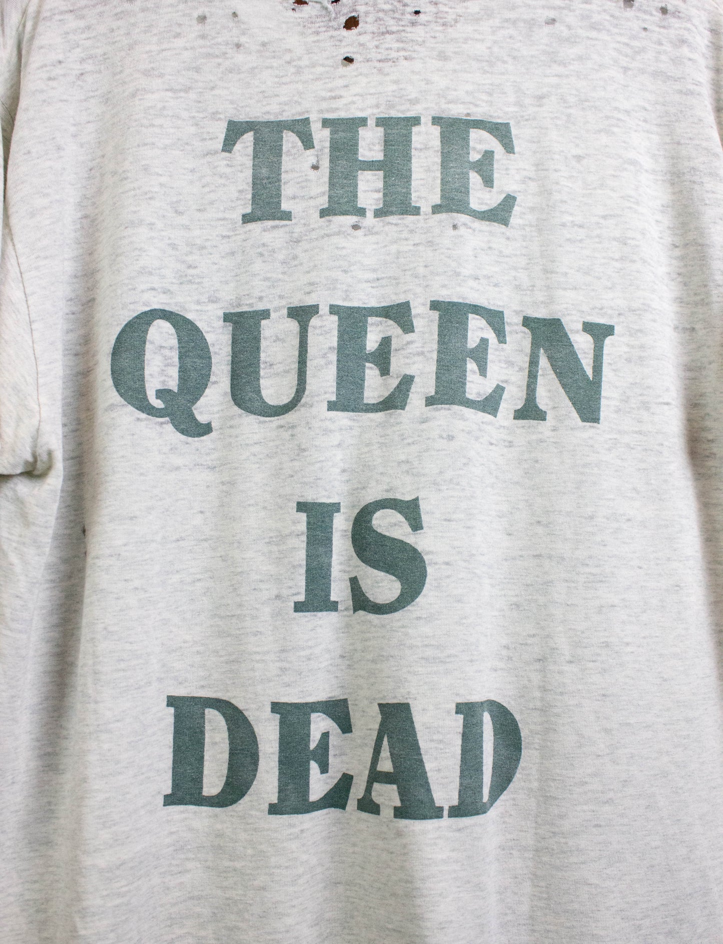 Vintage 80s The Smiths The Queen is Dead Concert T Shirt Distressed Large