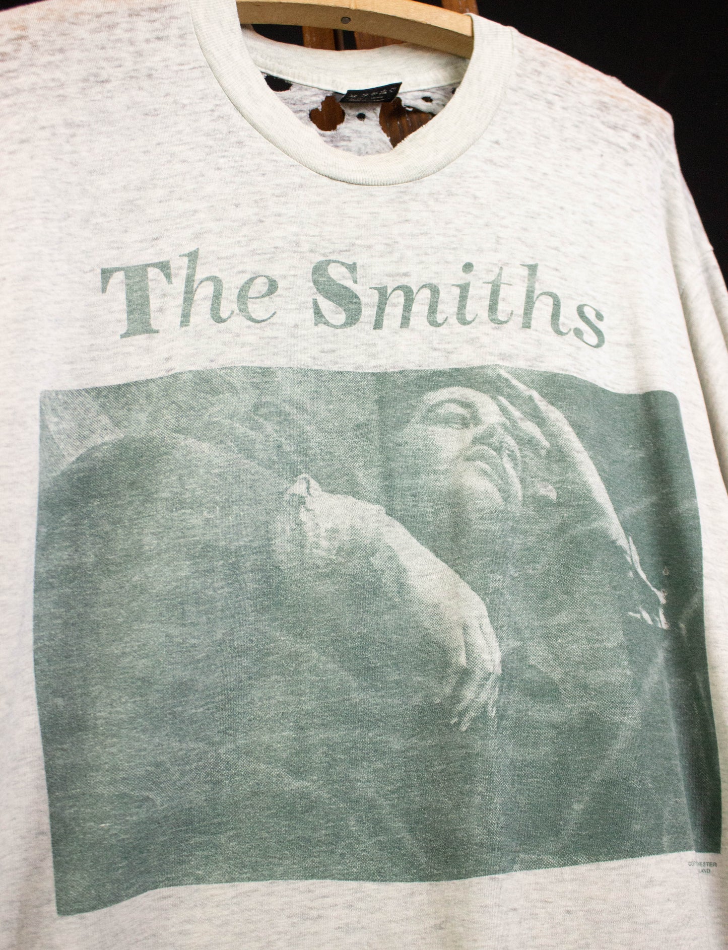 Vintage 80s The Smiths The Queen is Dead Concert T Shirt Distressed Large