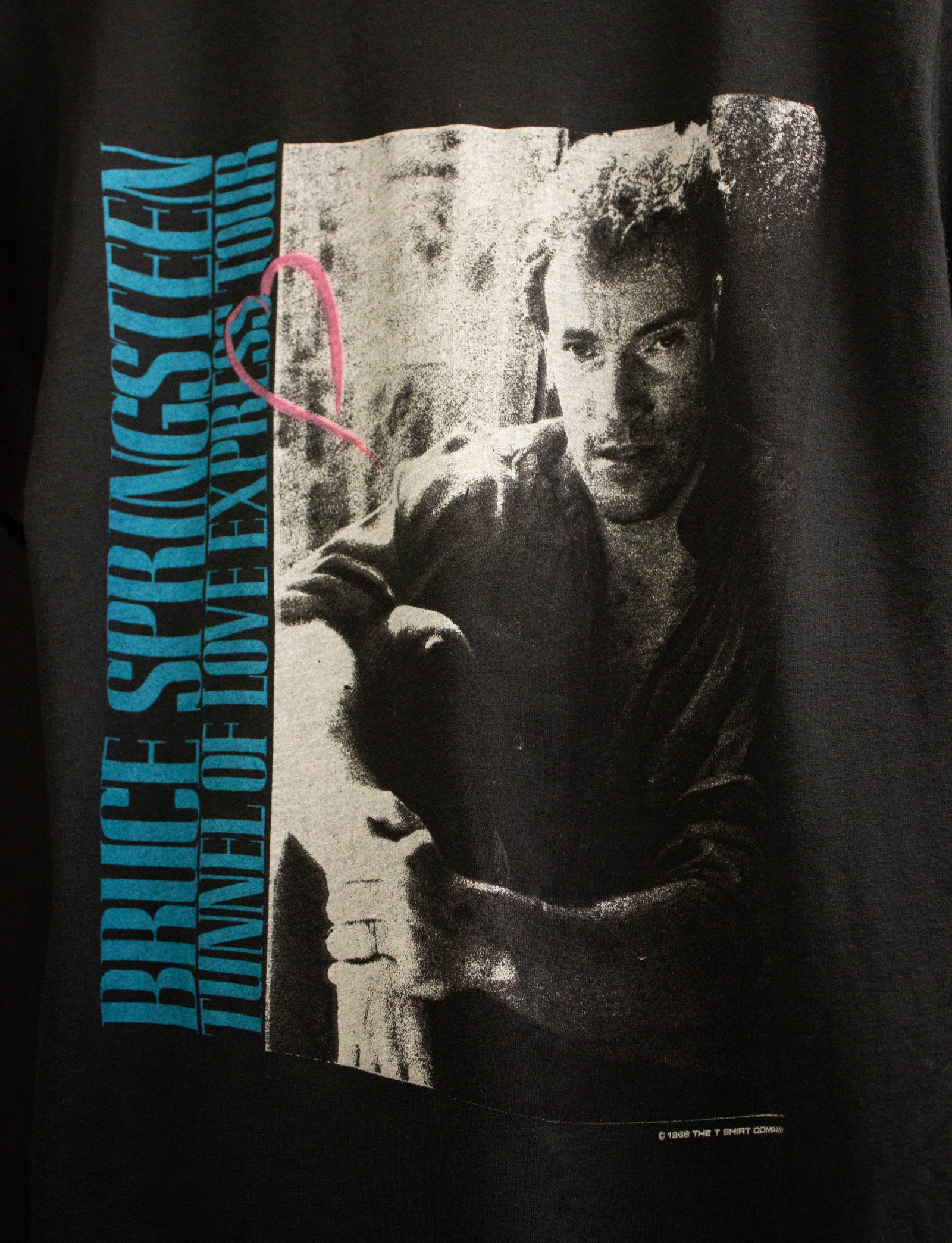 Vintage Bruce Springsteen 1988 Tunnel of Love Express Tour Concert T Black Medium
