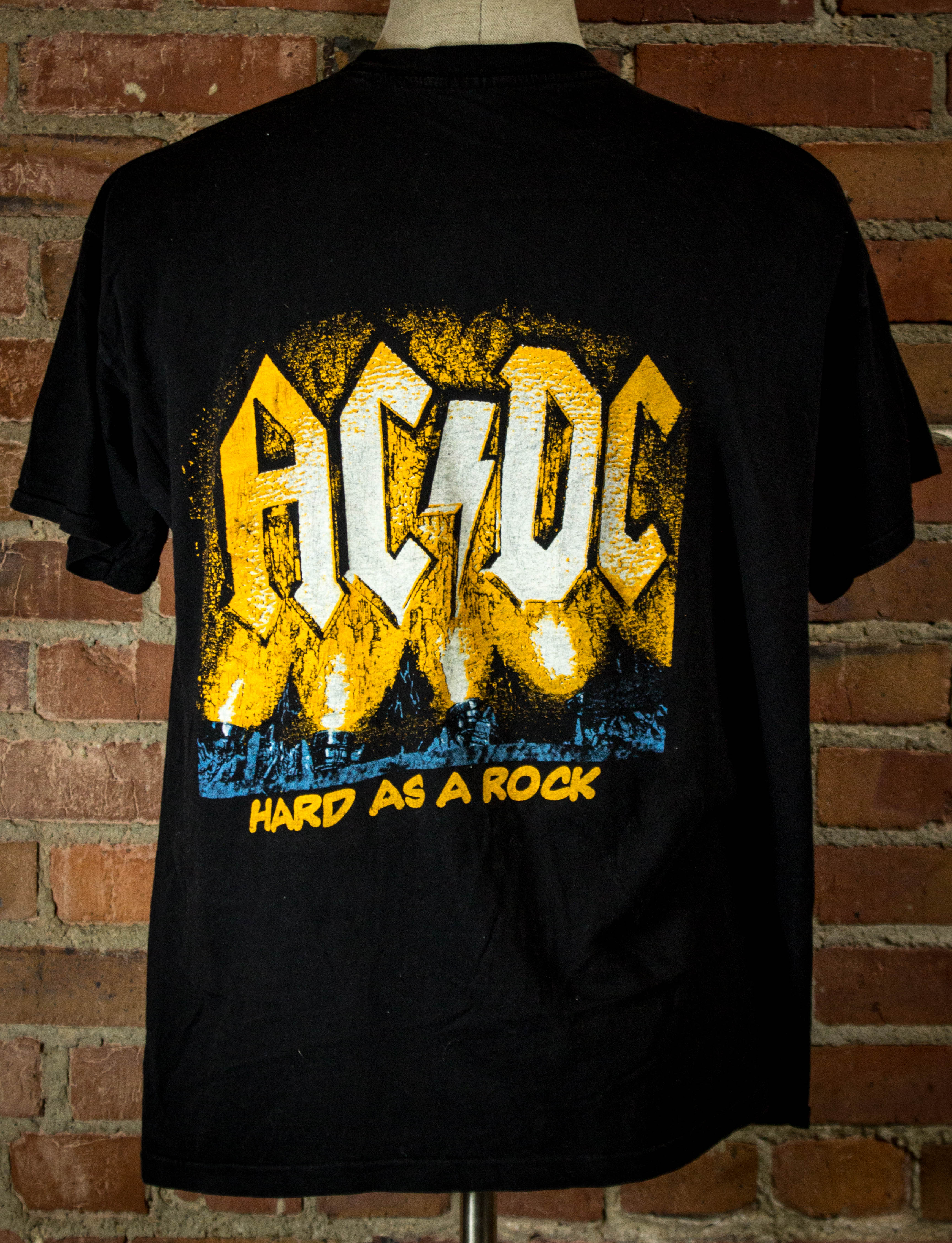 Vintage AC/DC 1996 Ballbreaker Hard As A Rock Tour Concert T Shirt XL –  Black Shag Vintage