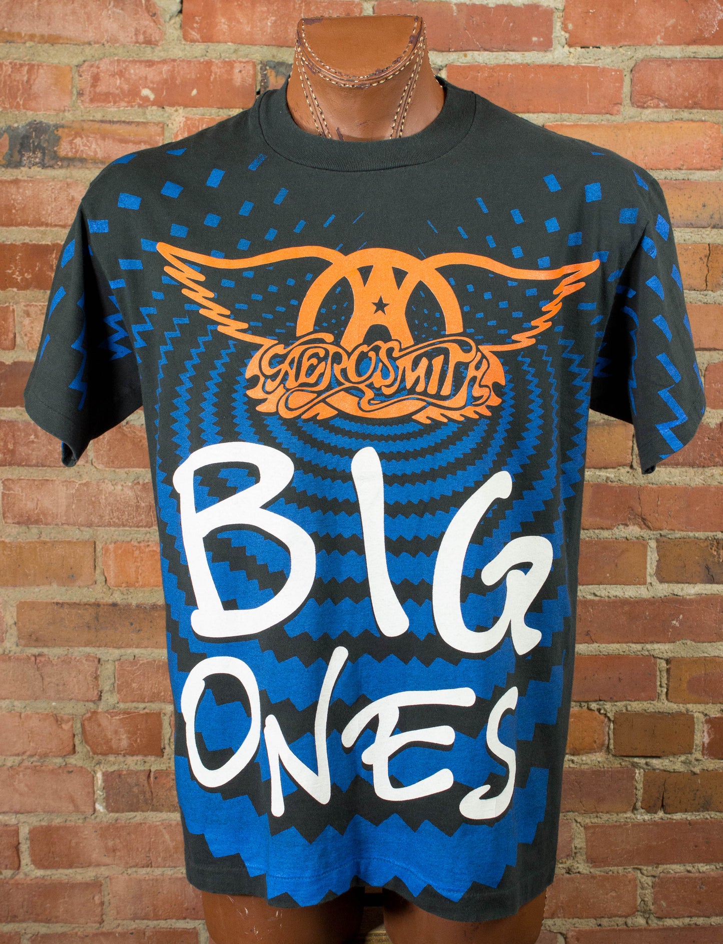 Vintage Aerosmith 1994 Big Ones All Over Print Black Concert T Shirt XL