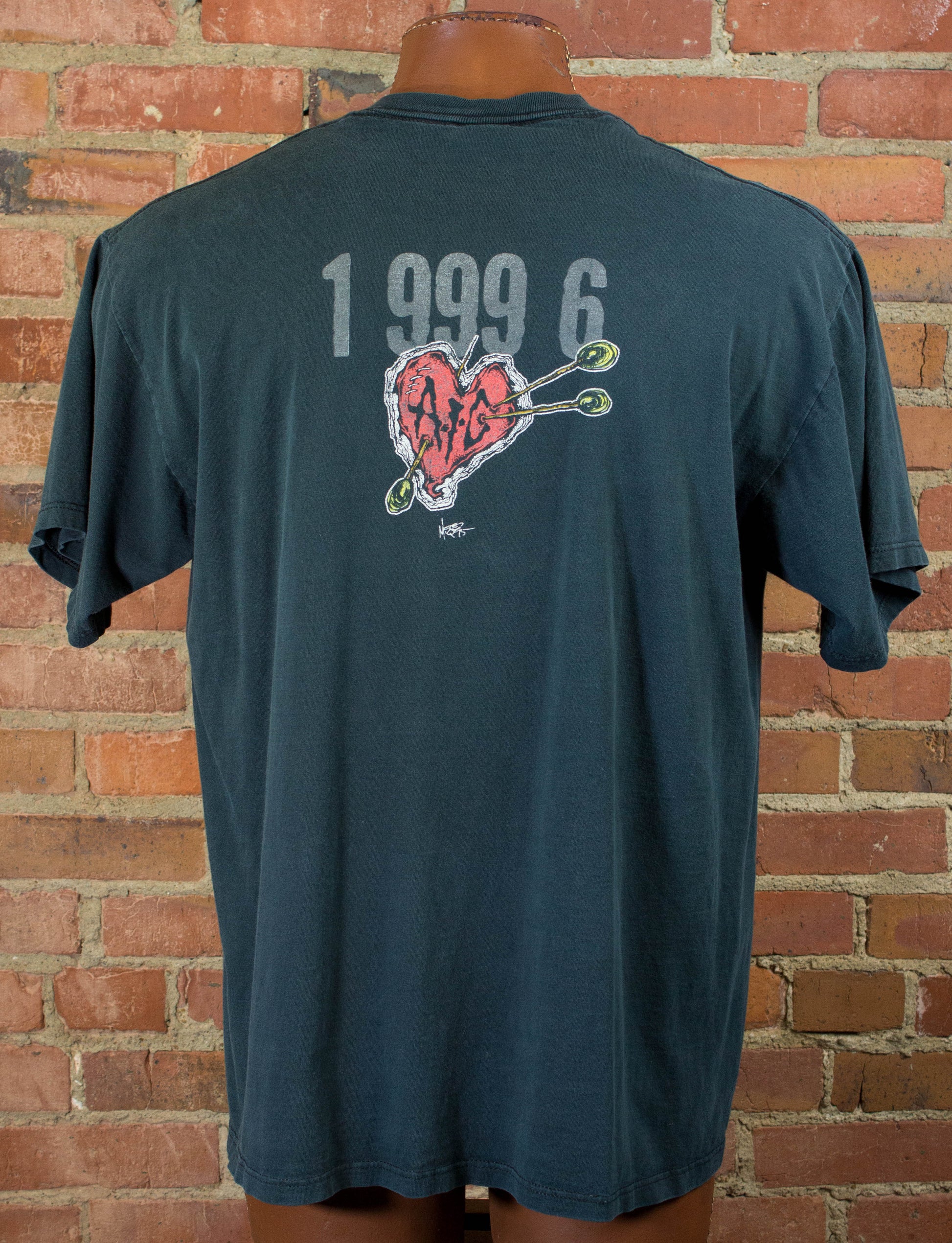 Vintage Alice In Chains 1995 "1 999 6" Black Concert T Shirt Unisex XL