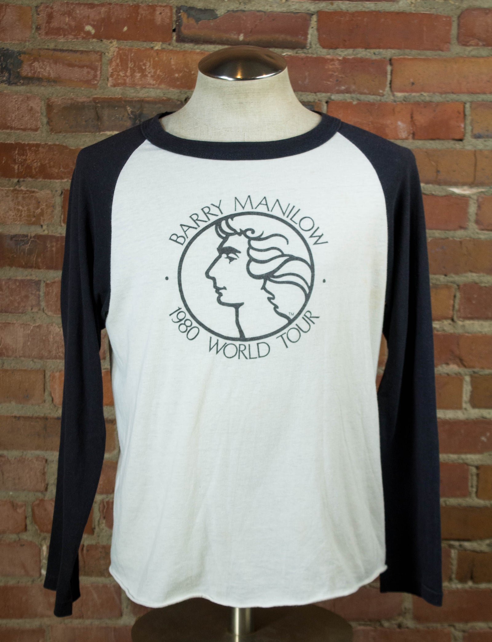 Vintage Barry Manilow On Tour 1980 Long Sleeve Concert T Shirt Unisex Large