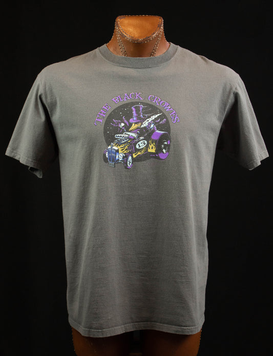 Black Crowes Concert T Shirt 2005 Hot Rod Grey and Purple Large
