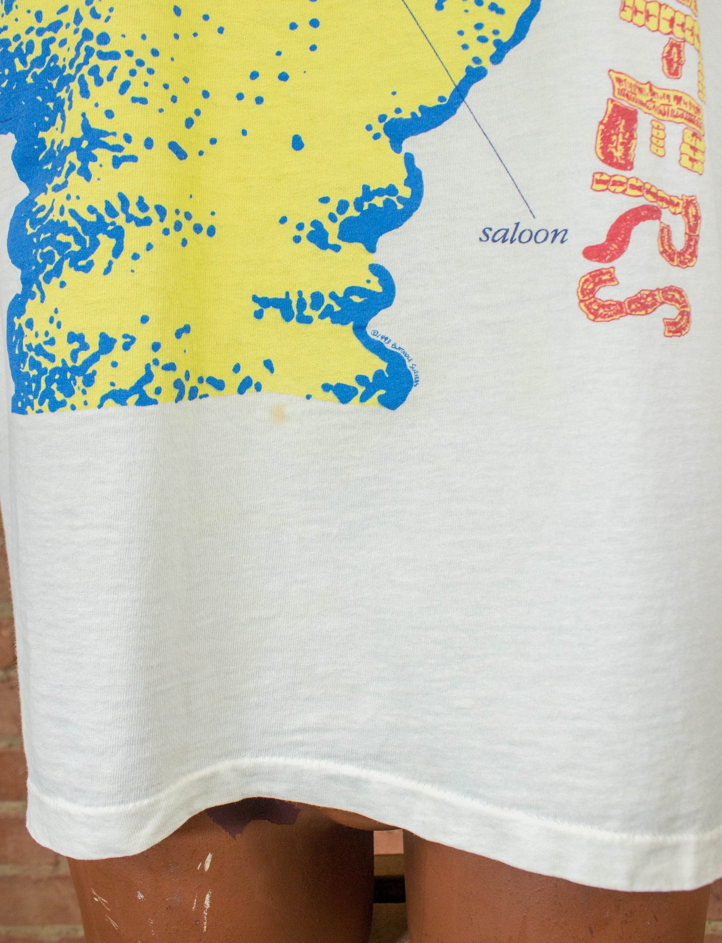 Butthole Surfers 1993 Independent Worm Saloon Tour White Concert T Shirt Unisex XL