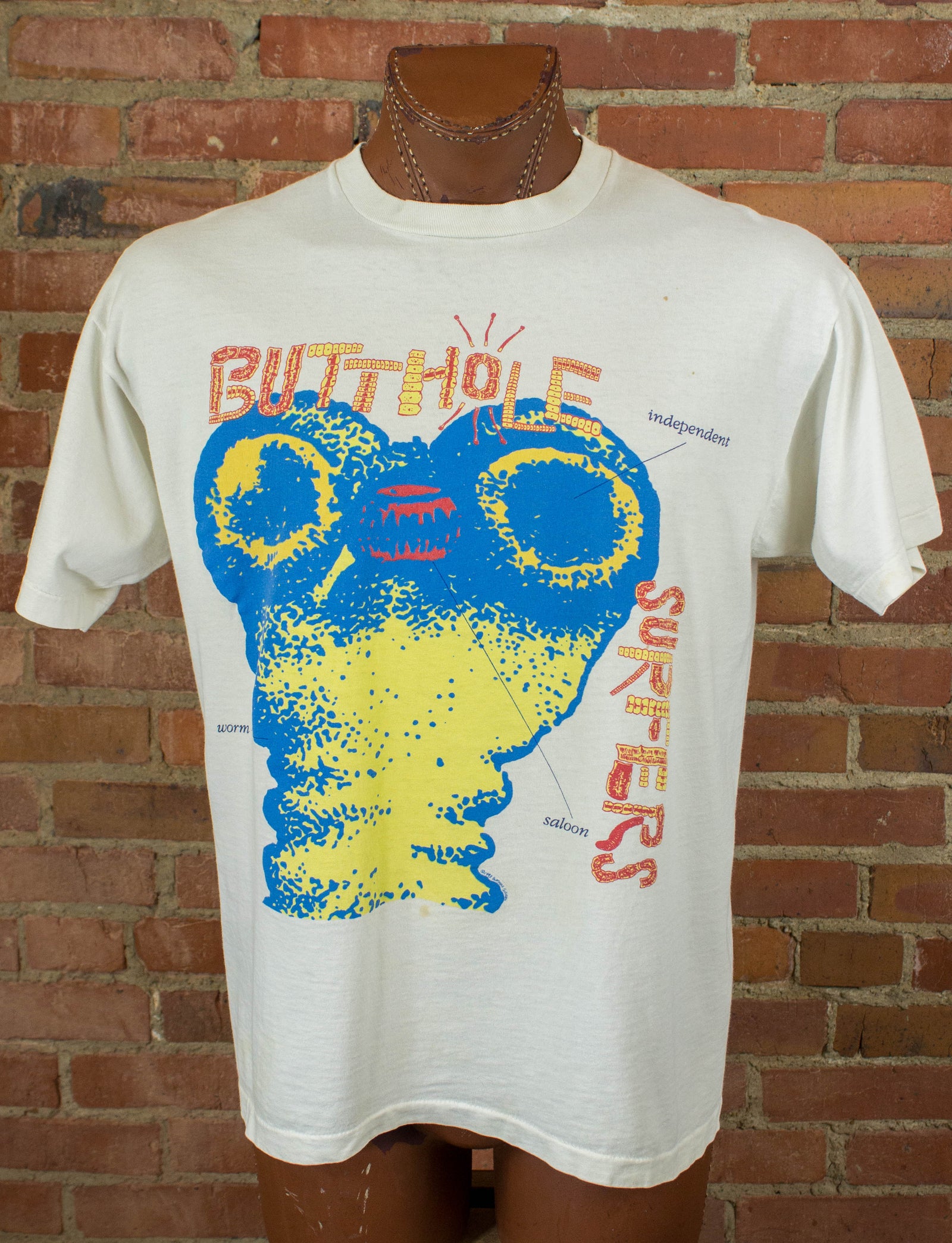 Vintage Butthole Surfers 1993 Independent Worm Saloon Tour Concert T Shirt  XL