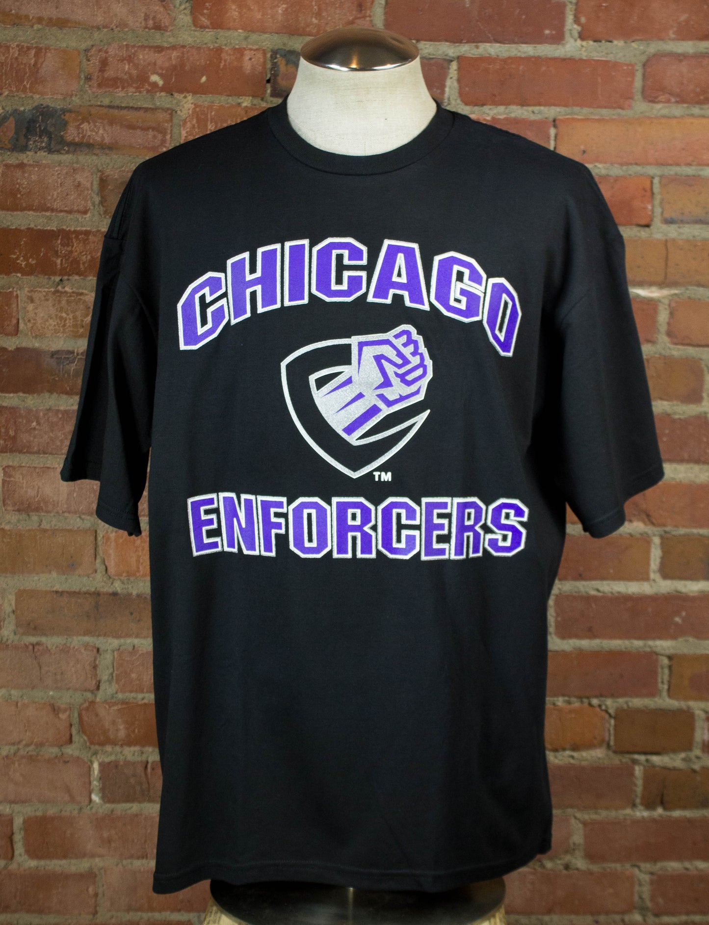 XFL Chicago Enforcers Original 2001 Deadstock Graphic T Shirt Unisex XL