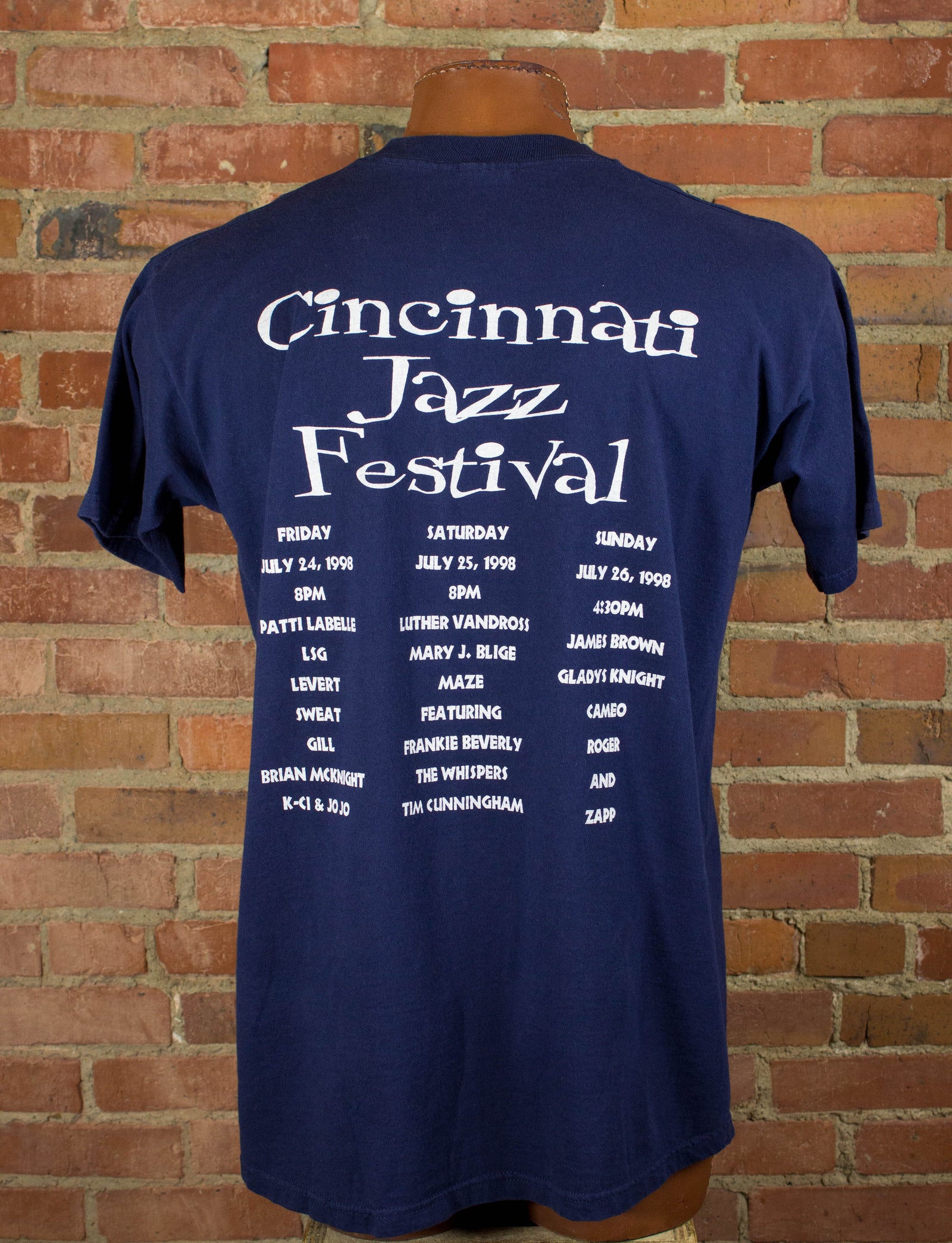 Cincinnati Jazz Festival 90s Rap Tee Concert T Shirt Mary J Blige XL