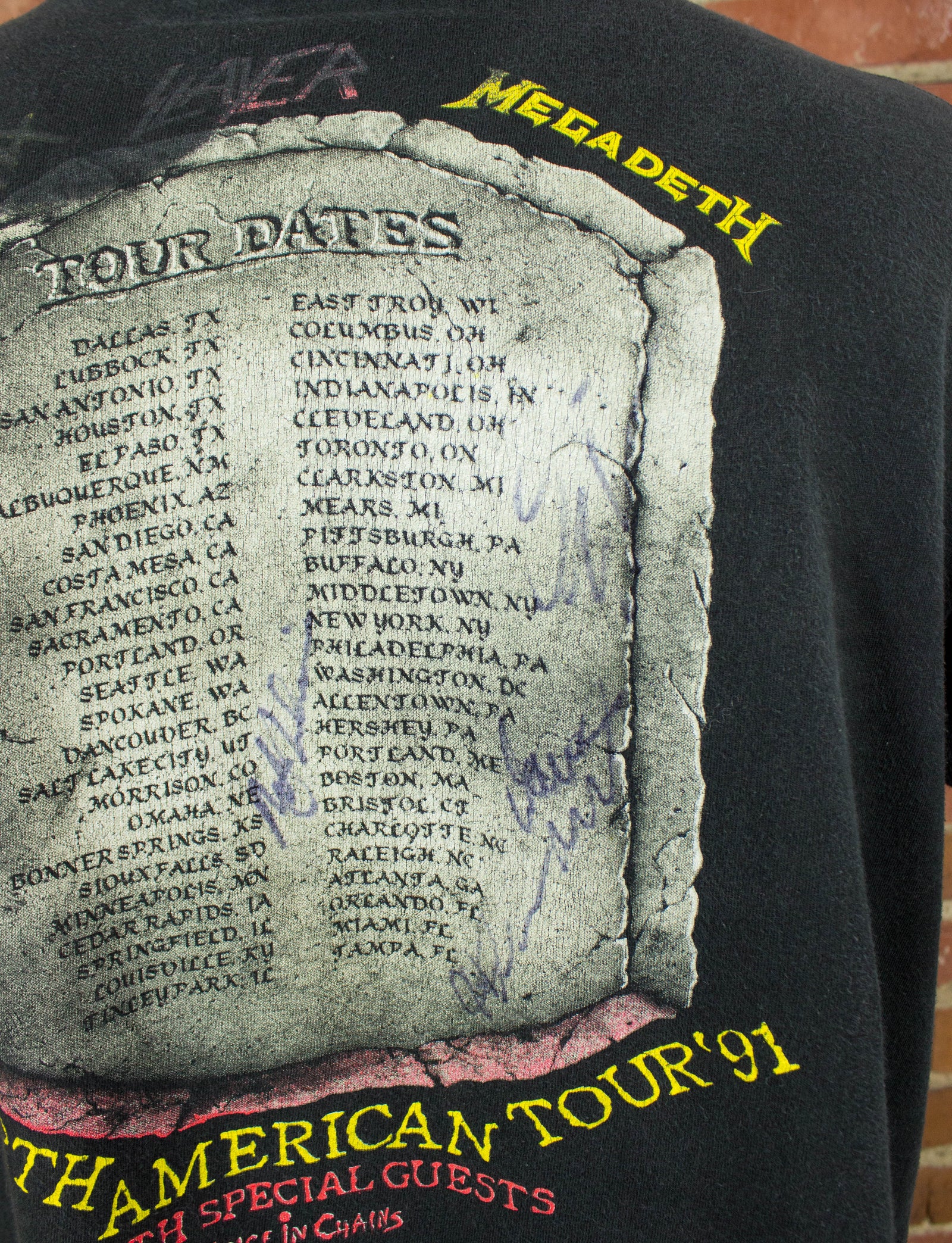 Clash Of The Titans Vintage 1991 Tour T-Shirt