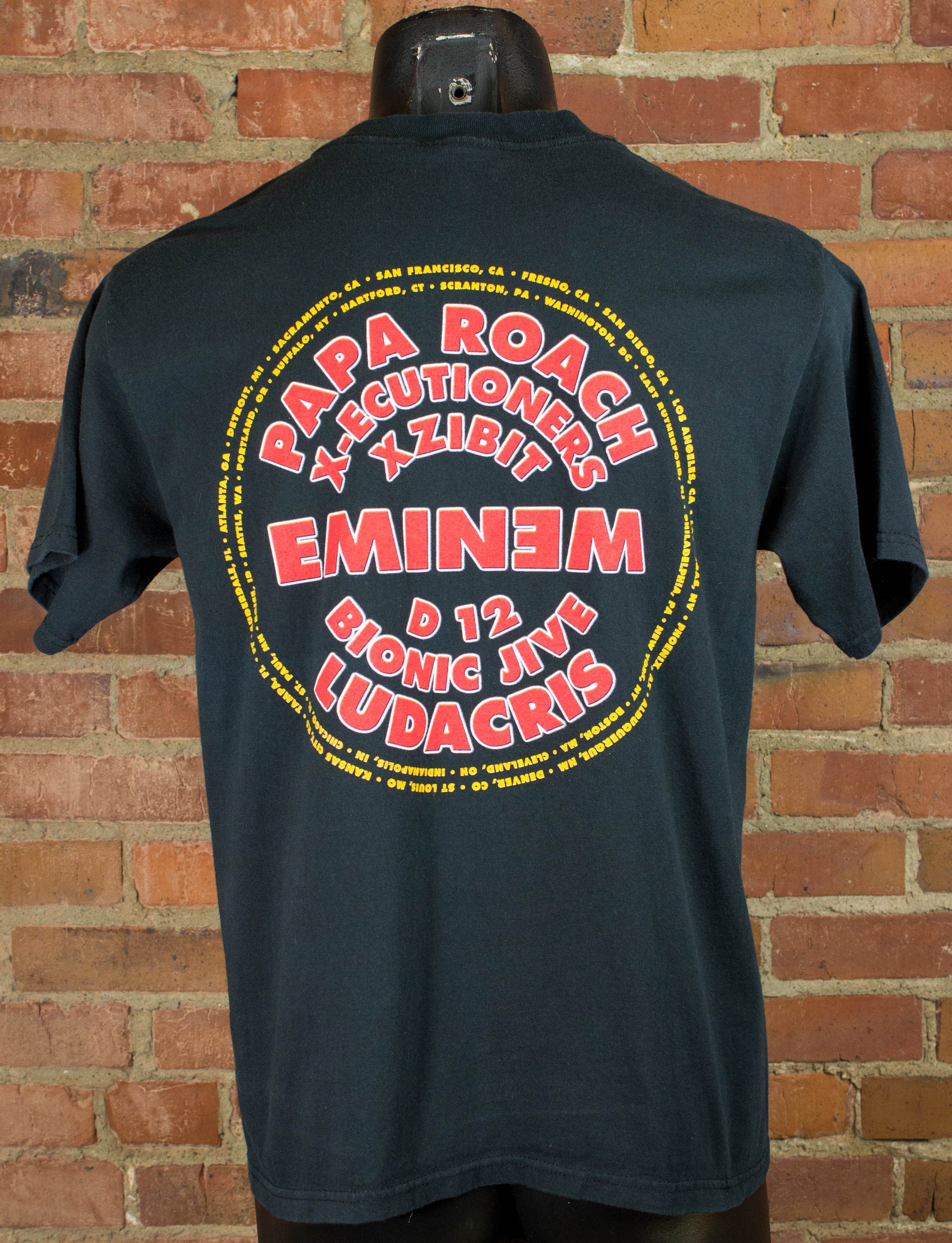 Vintage Eminem 2002 The Anger Management Tour Rap Tee Concert T Shirt Medium