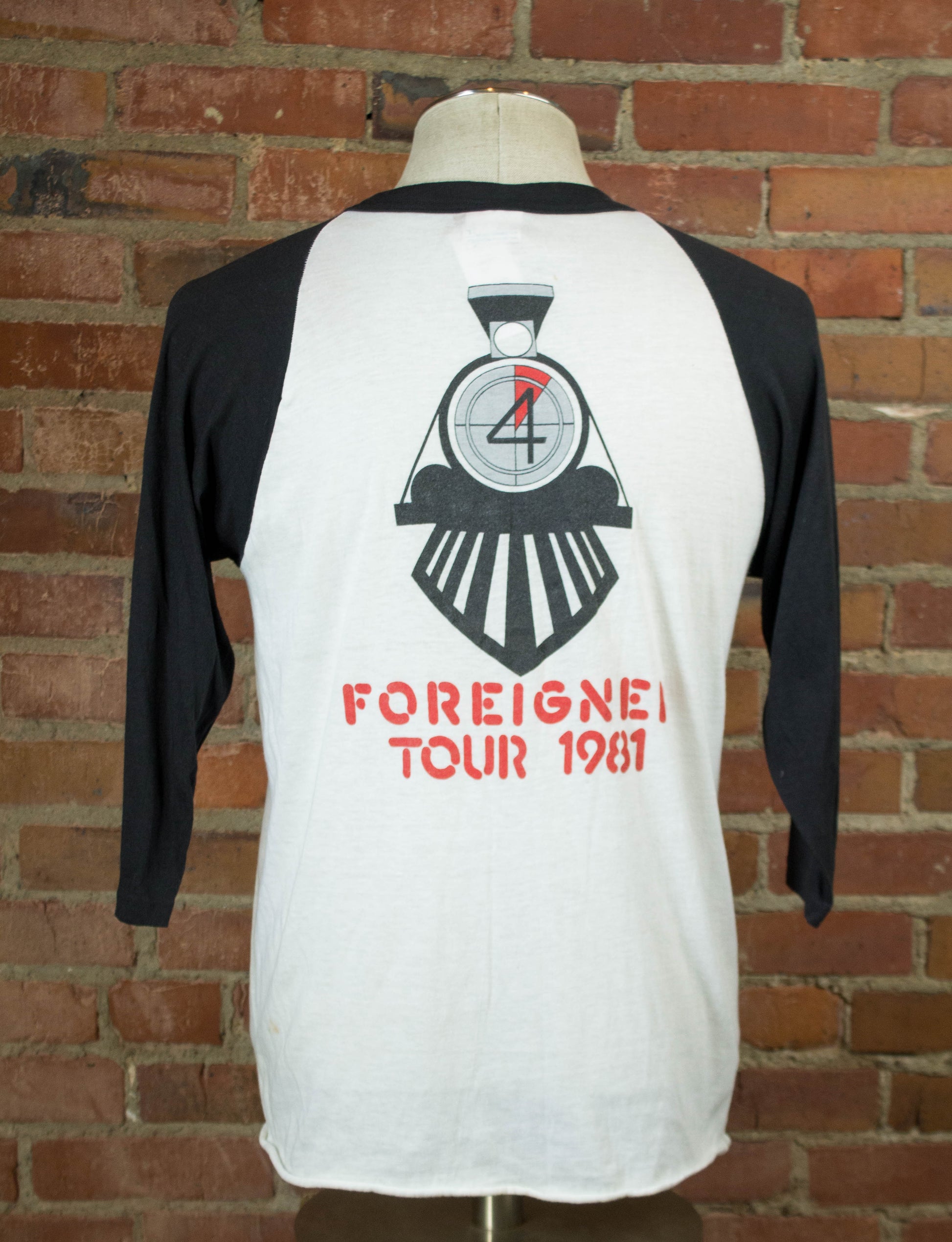 Vintage Foreigner 4 Tour Jersey 1981 Concert T Shirt Unisex Medium