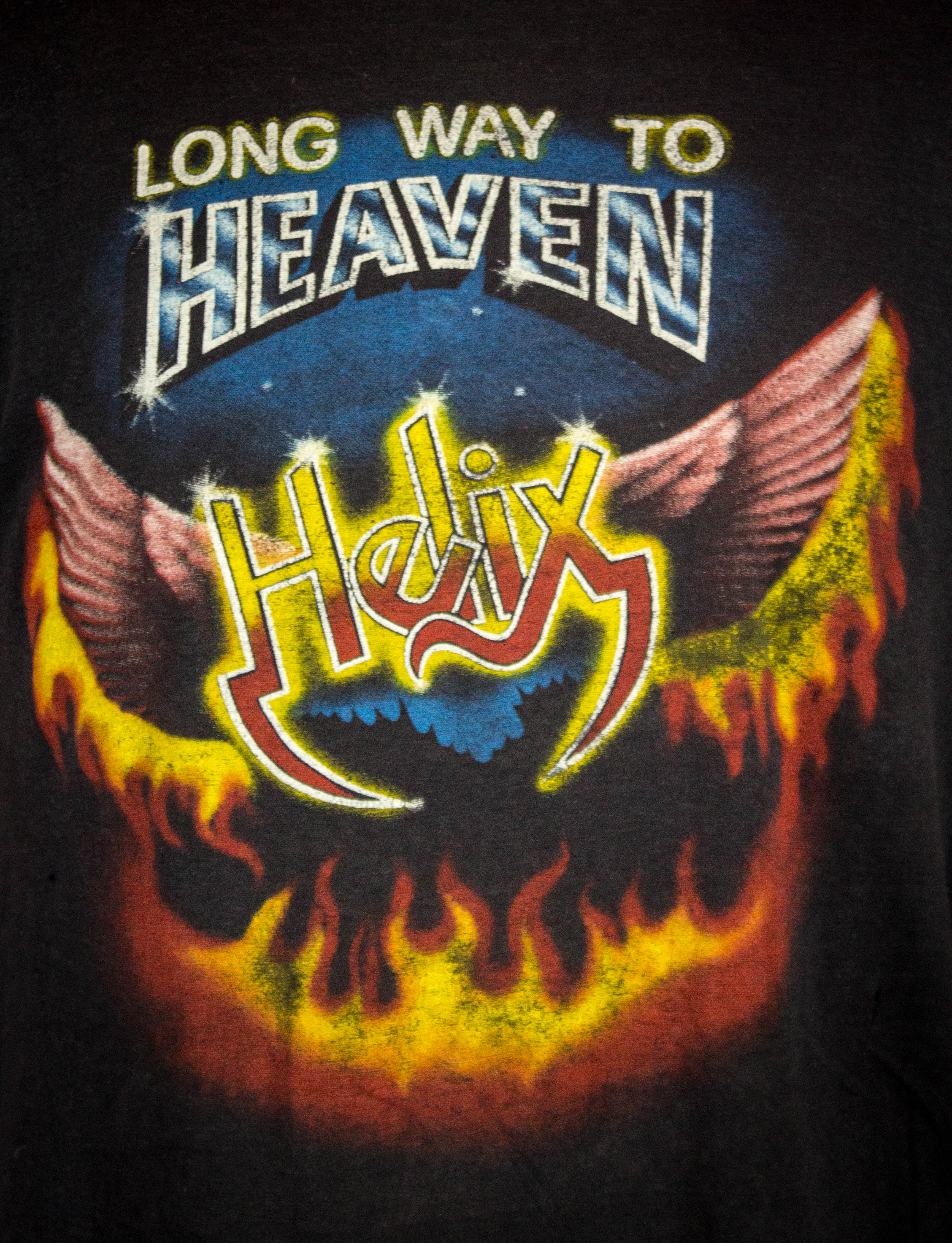 HELIX VTG CONCERT TOUR SHIRT 85 high quality 80's M