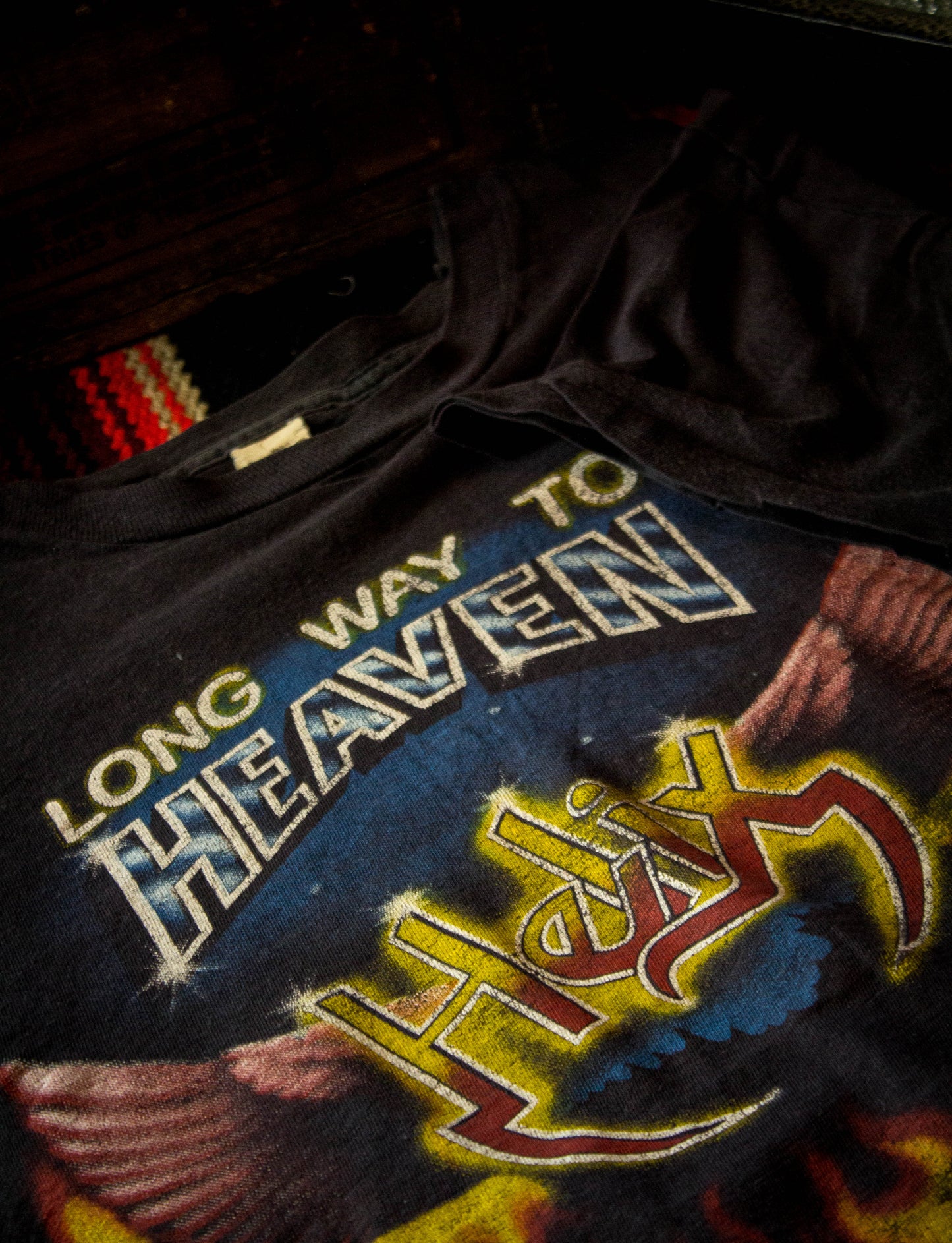 Vintage 1985 Helix Long Way To Heaven Concert T Shirt Medium