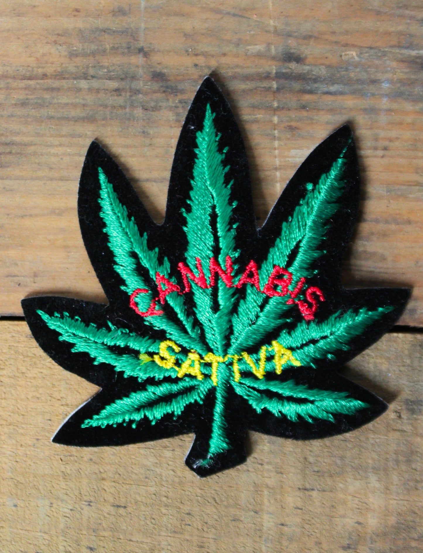 Vintage Marijuana Patch Cannabis Sativa Deadstock