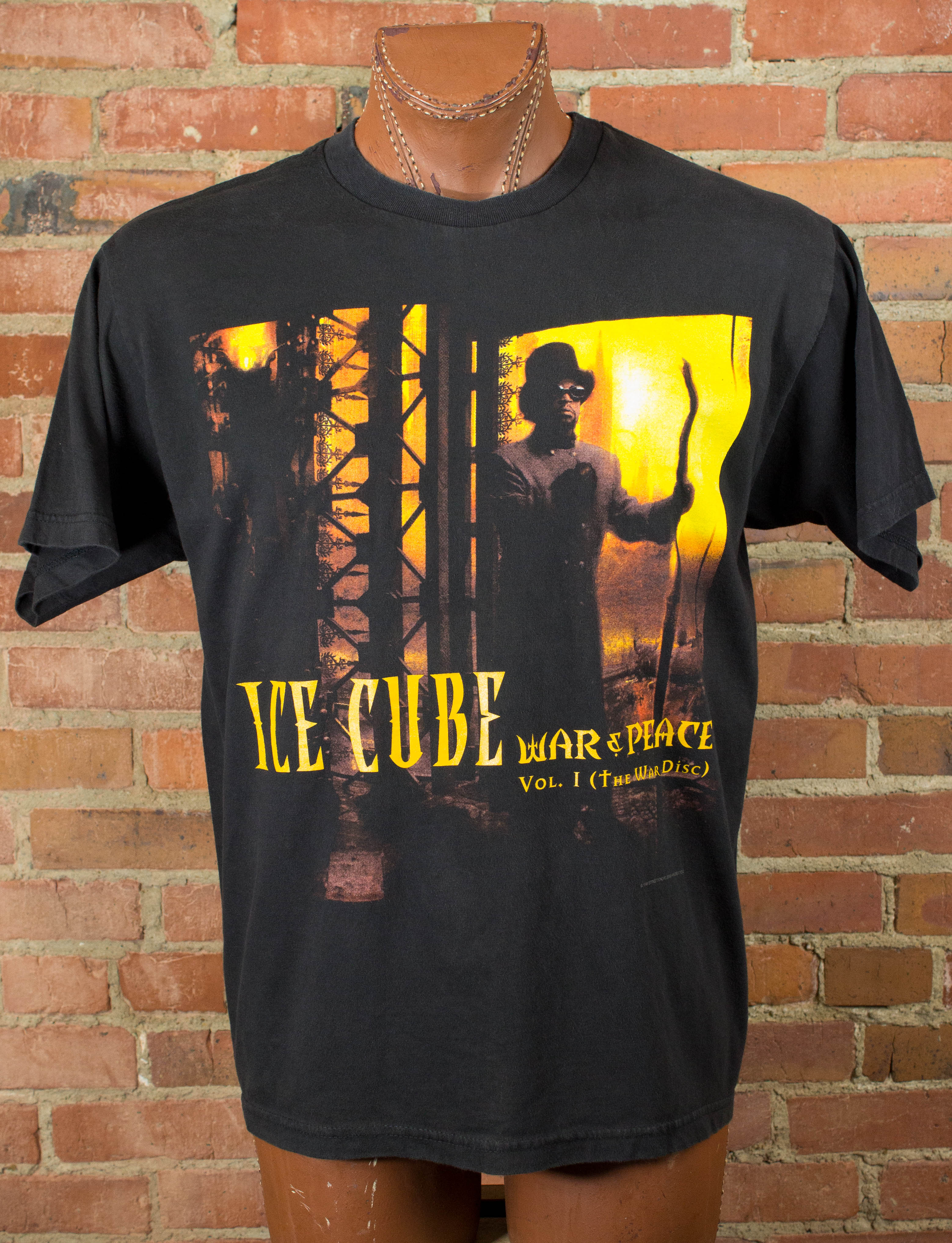 Ice Cube War N Peace Tour 1998 Rap Tee Concert T Shirt XL – Black