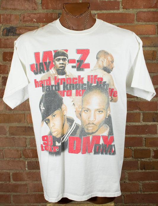 Jay Z DMX Hard Knock Life Ryde Or Die 1999 Tour Rap Tee Concert T Shirt XL