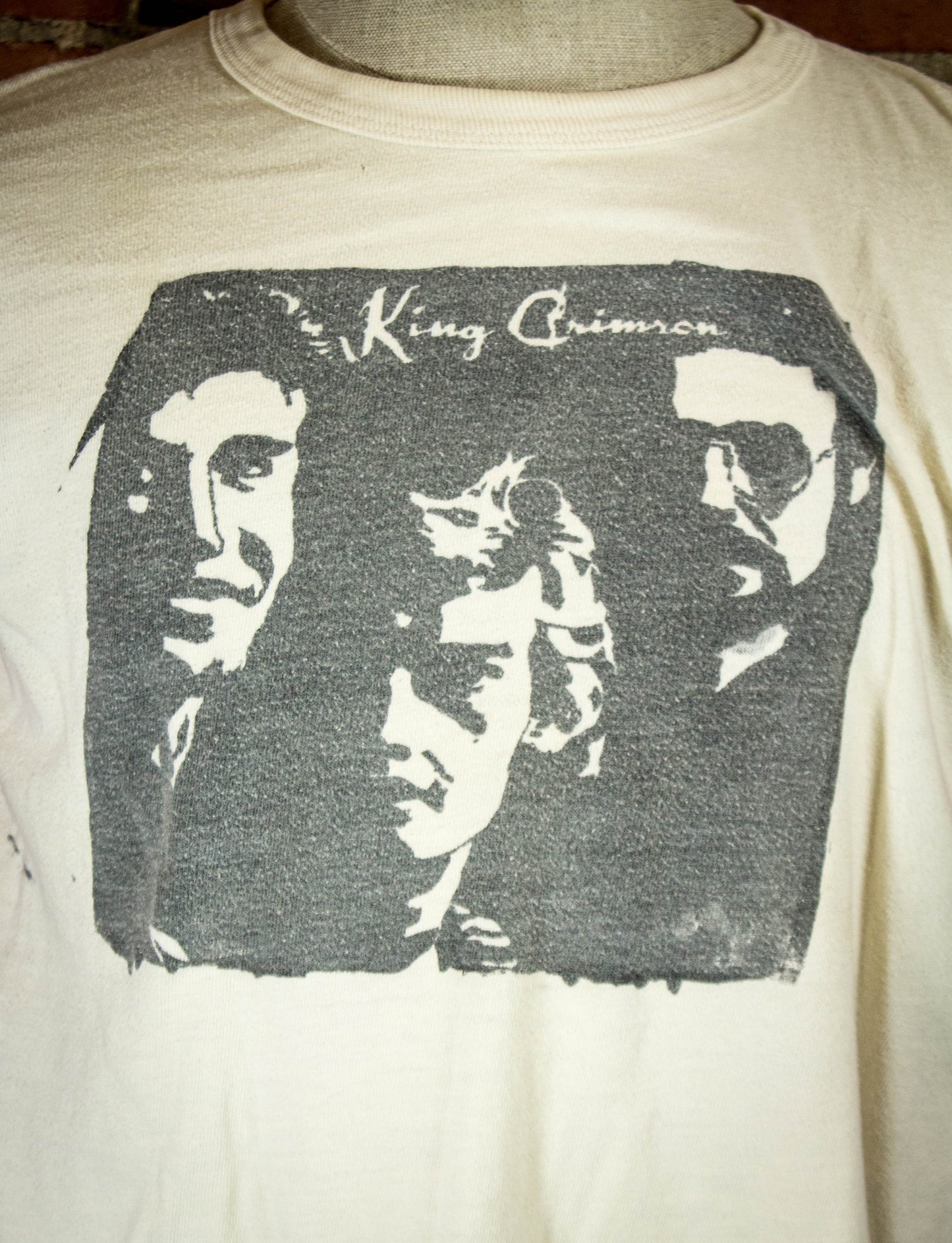 Vintage 70's King Crimson Long Sleeve Red White Concert T Shirt Medium