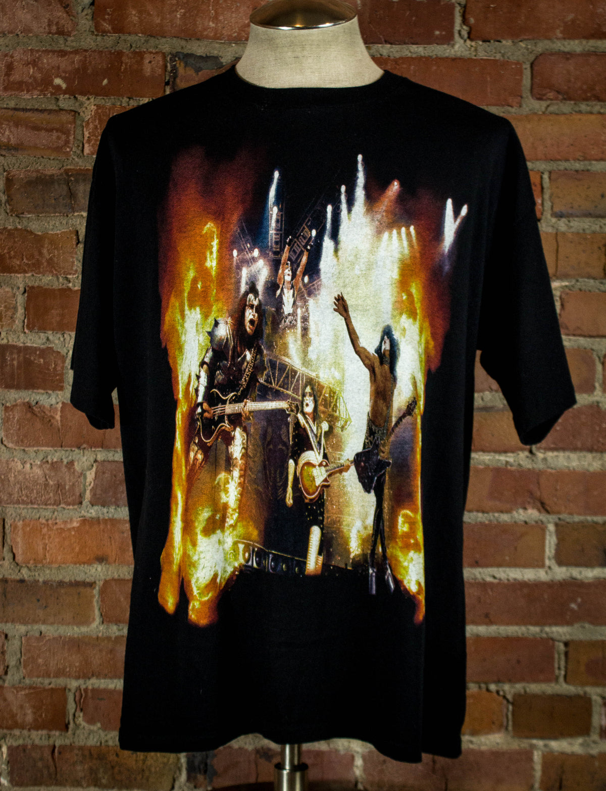 Vintage 2000 KISS I Was There Rocks Denver Black Concert T Shirt 
