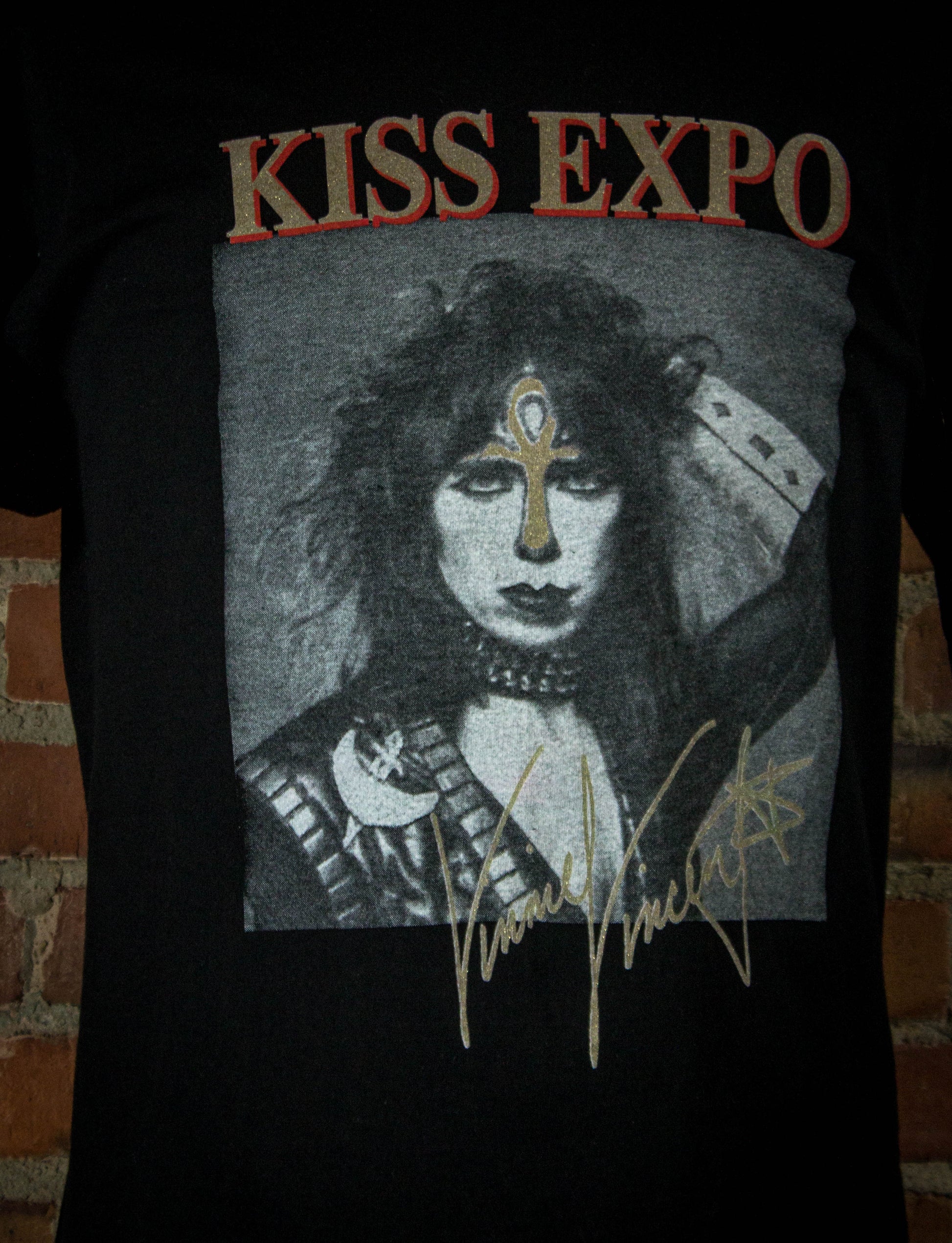 Vintage 1996 Kiss Expo Tour Shirt "Vinnie Vincent" Unisex XL