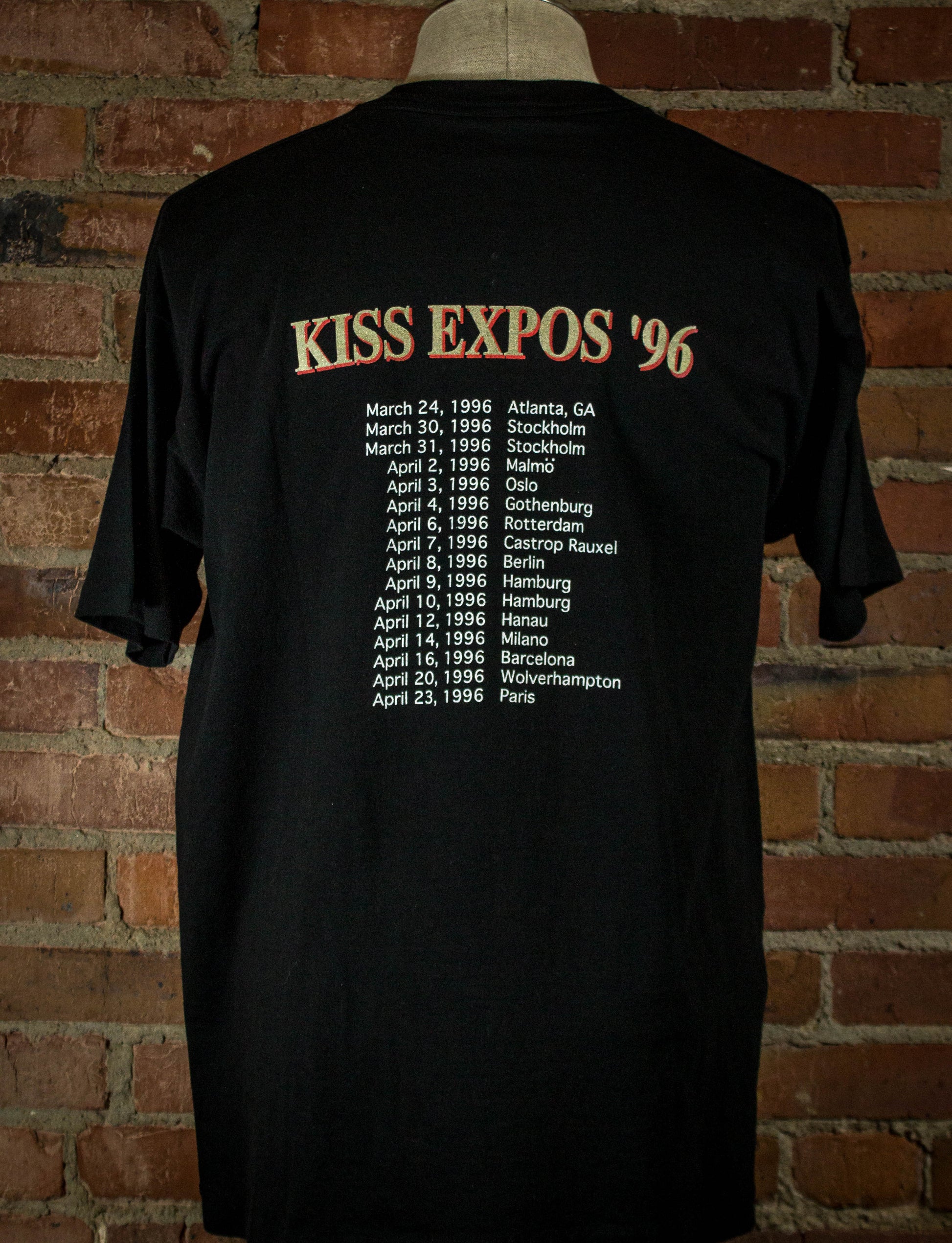 Vintage 1996 Kiss Expo Tour Shirt "Vinnie Vincent" Unisex XL