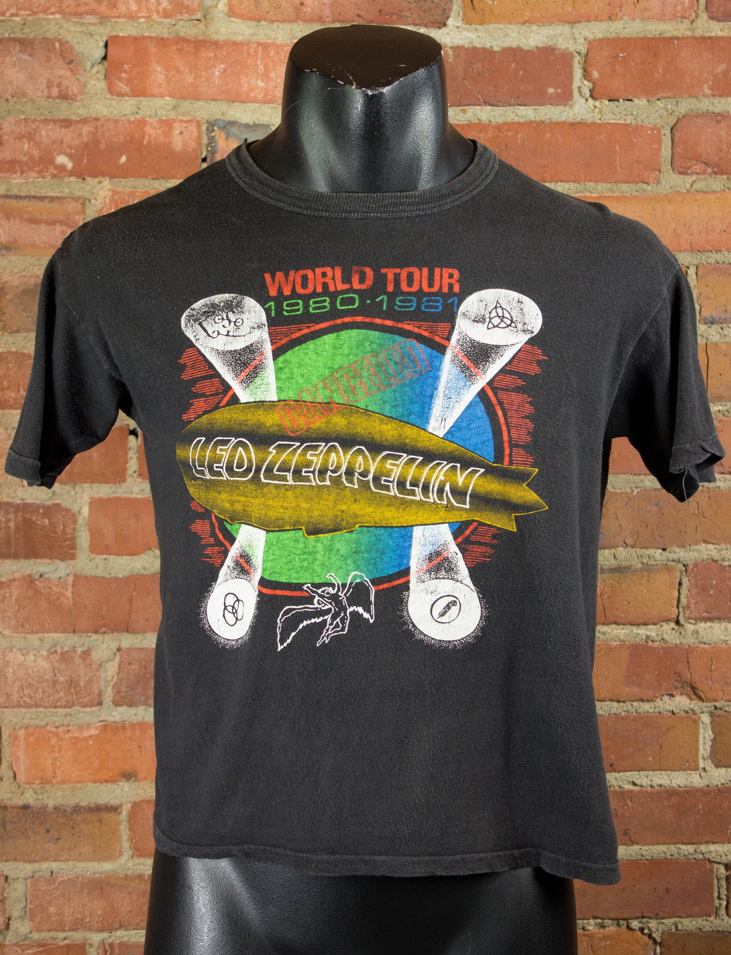 Vintage Led Zeppelin 1980 Cancelled Tour Concert T Shirt