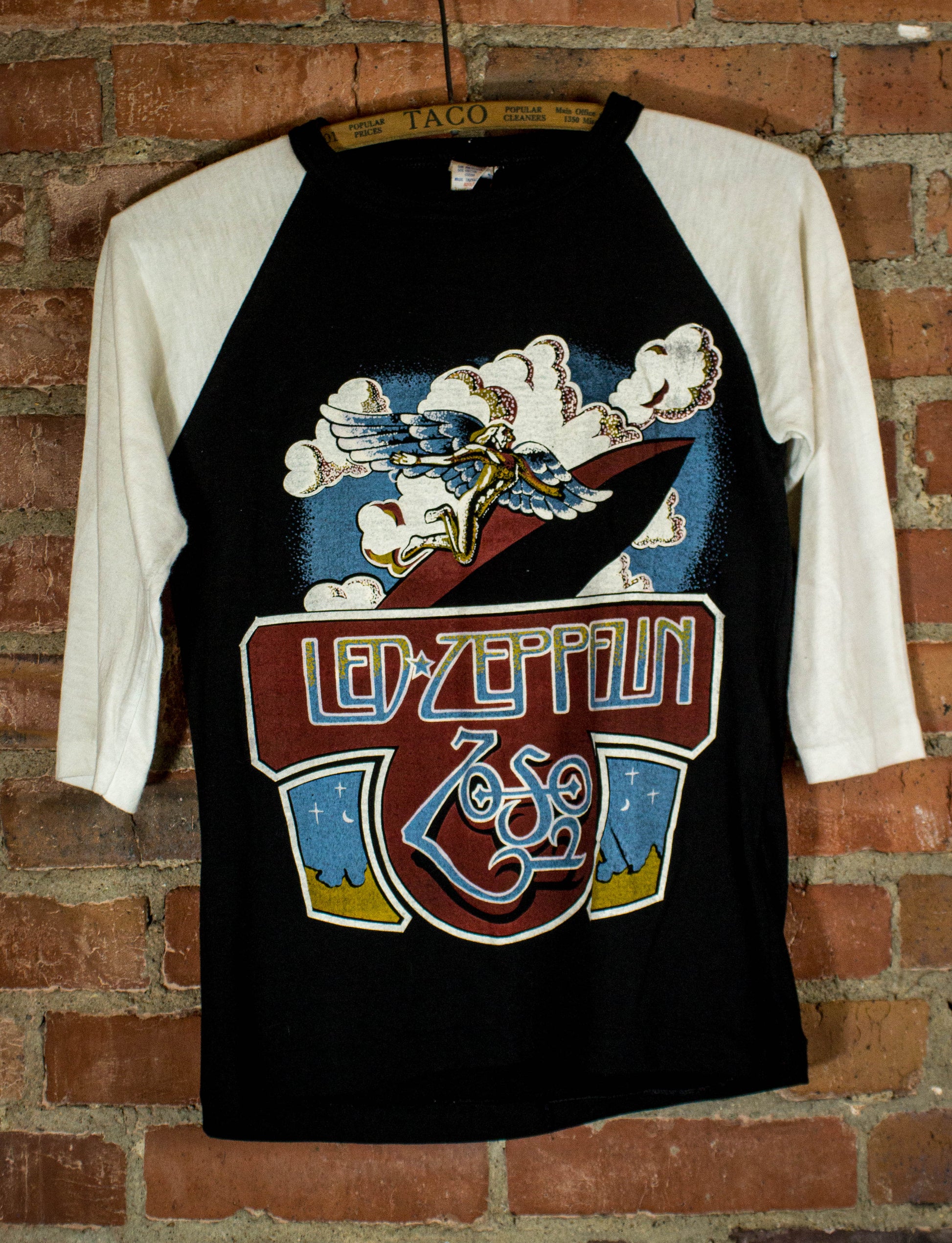 Vintage 80's Led Zeppelin Deadstock Parking Lot Bootleg Concert T Shirt Jersey Small