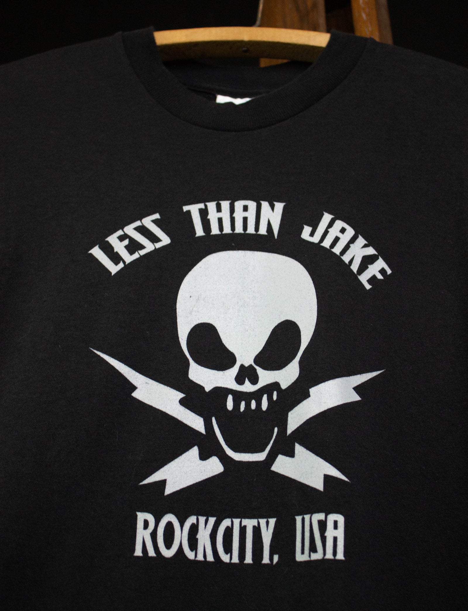2000s Less Than Jake Concert Rockcity, USA T Shirt Black Large
