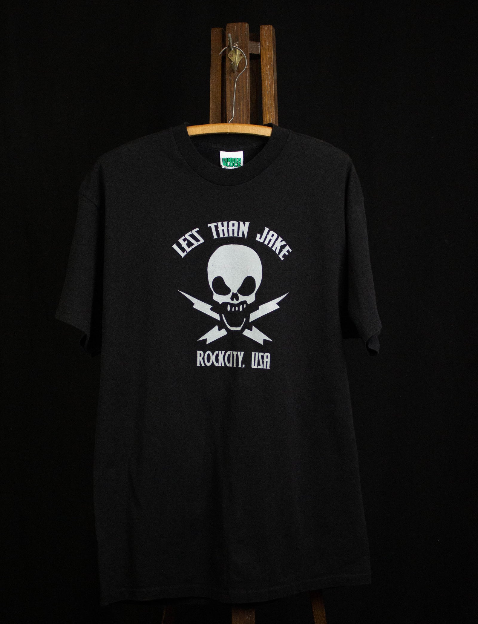 Vintage 2000s Less Than Jake Concert Rockcity, USA T Shirt Black Large