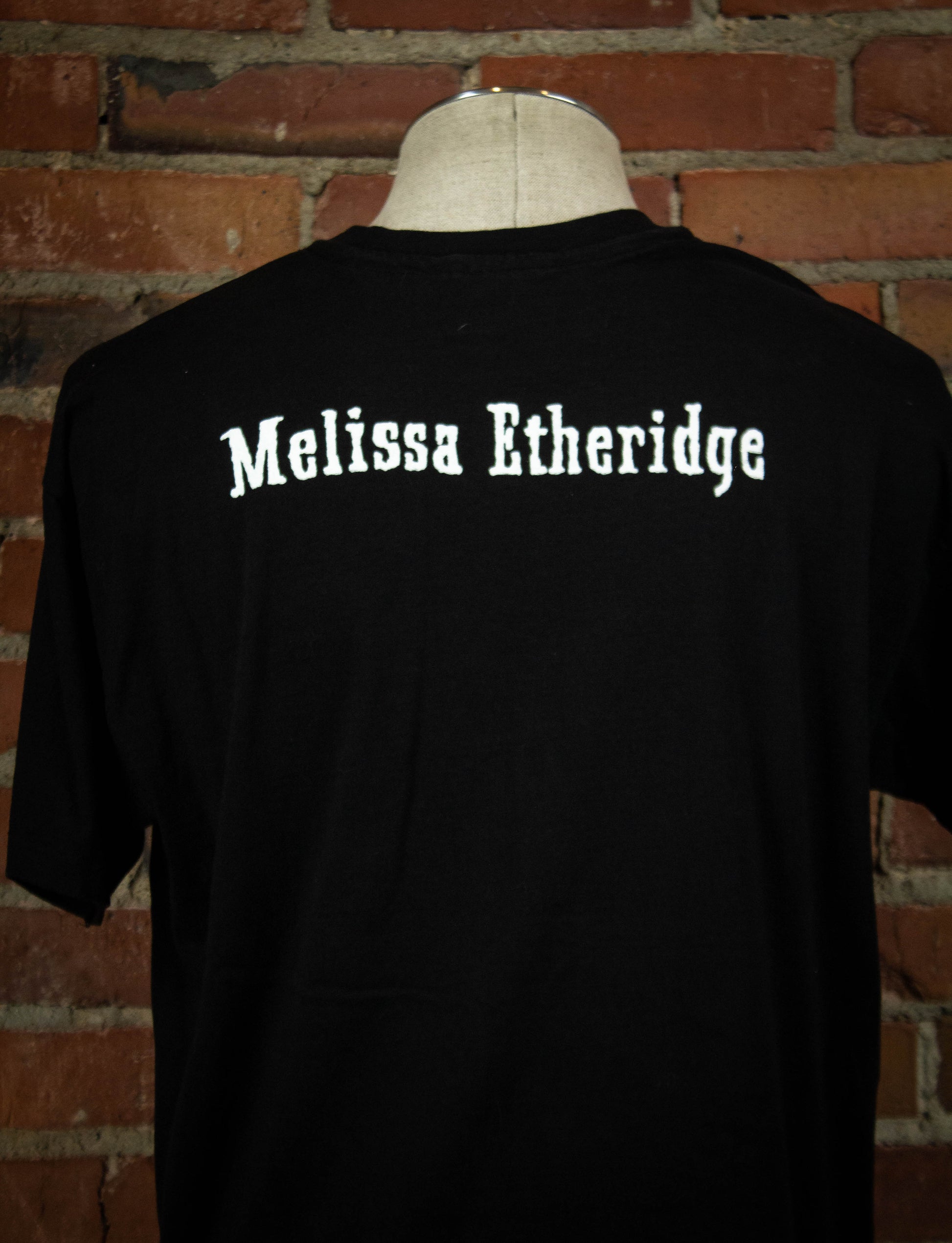 Vintage 1994 Melissa Etheridge Black 2 Sided Concert T Shirt Unisex XL