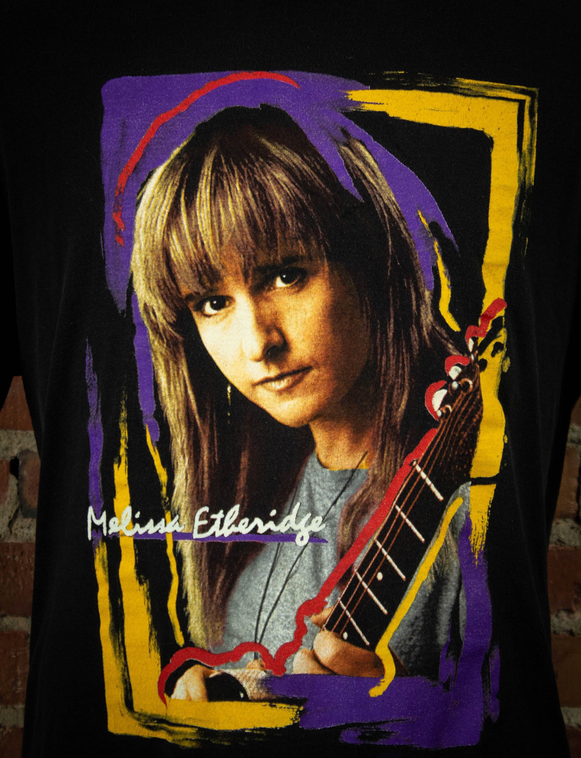 Vintage 90's Melissa Etheridge Black Concert T Shirt Unisex XL