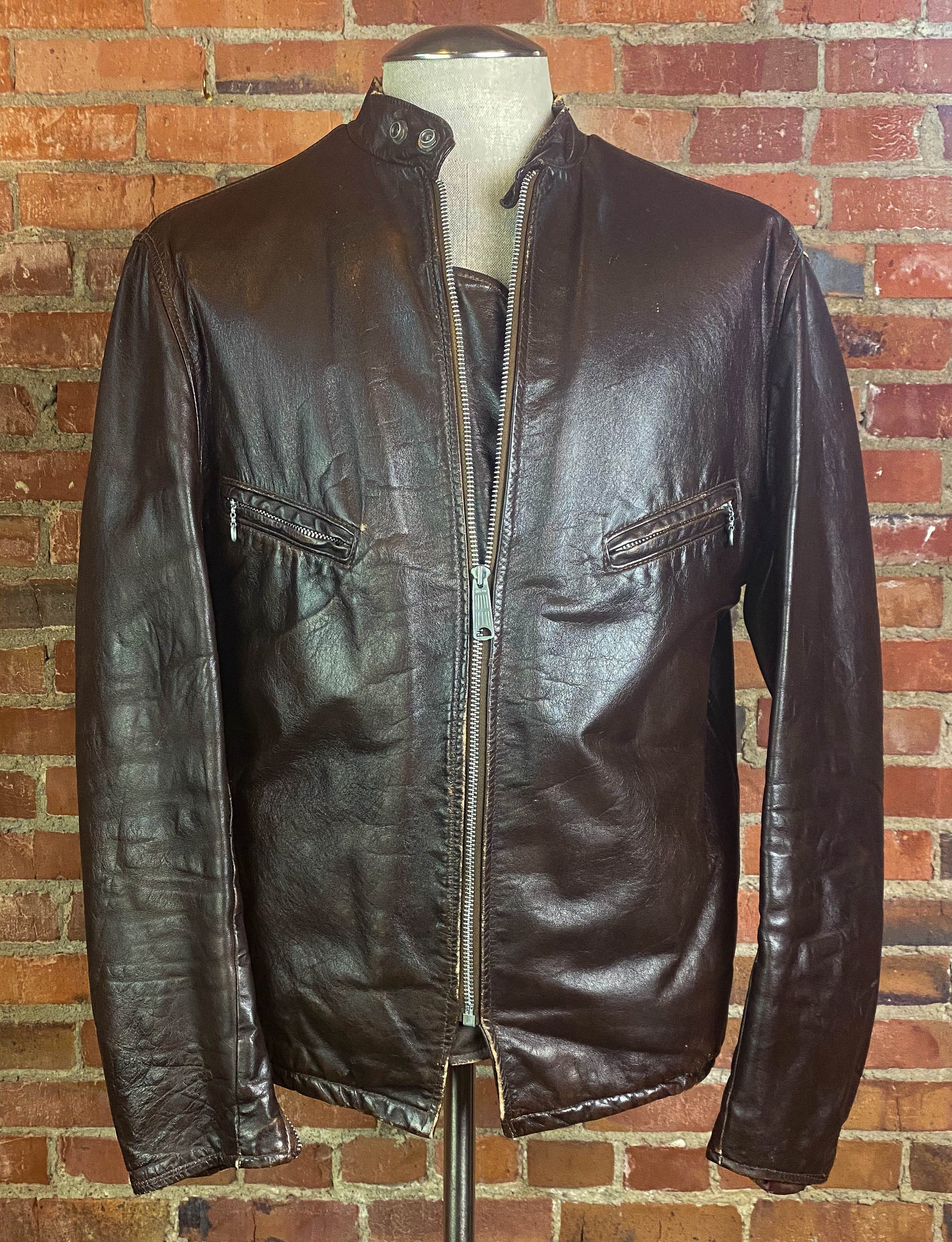 Perfecto 618 Vintage Schott Perfecto Schott Brown Leather Jacket