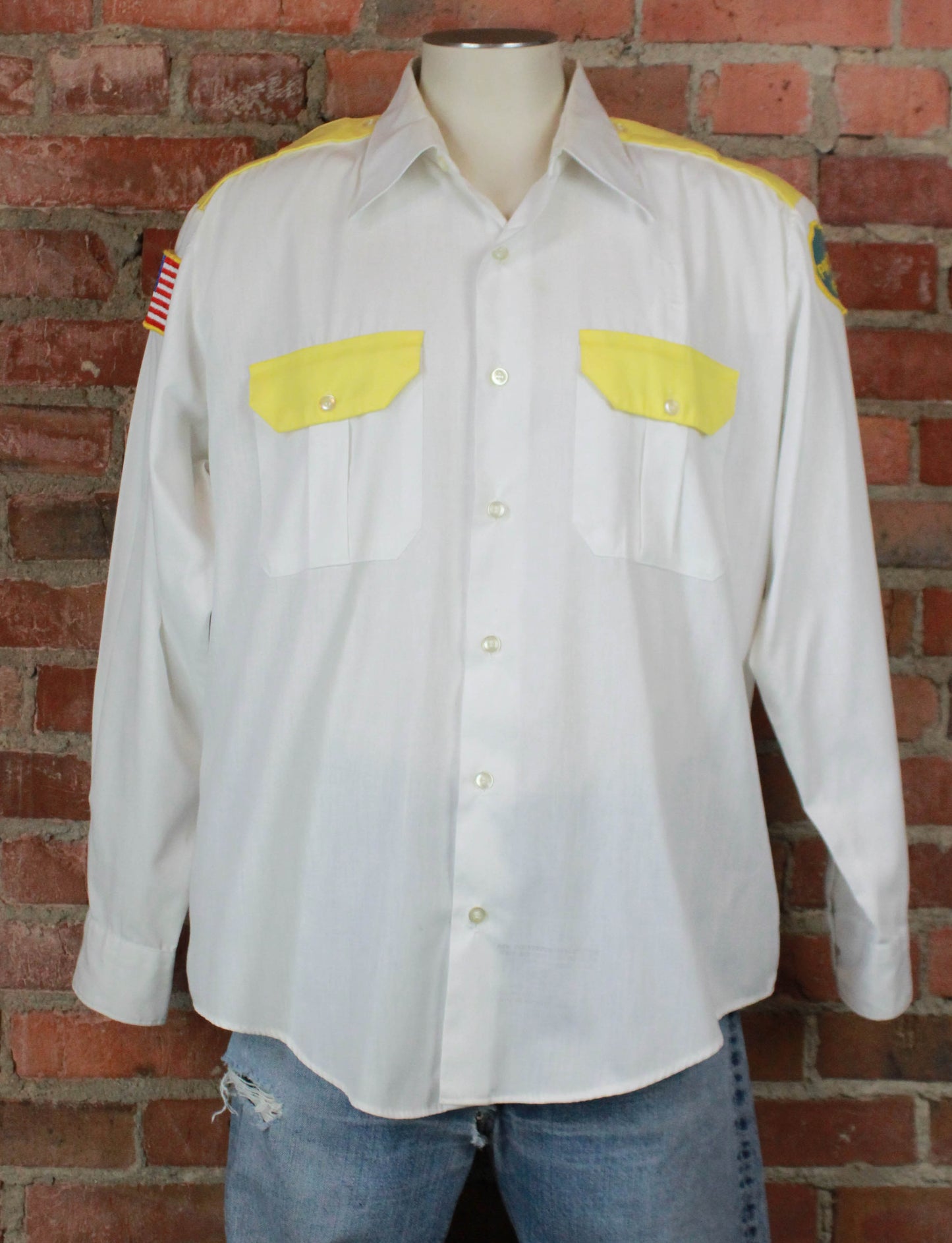 Men's Vintage Al Menah Temple Provost Guard Button Shirt - XXL