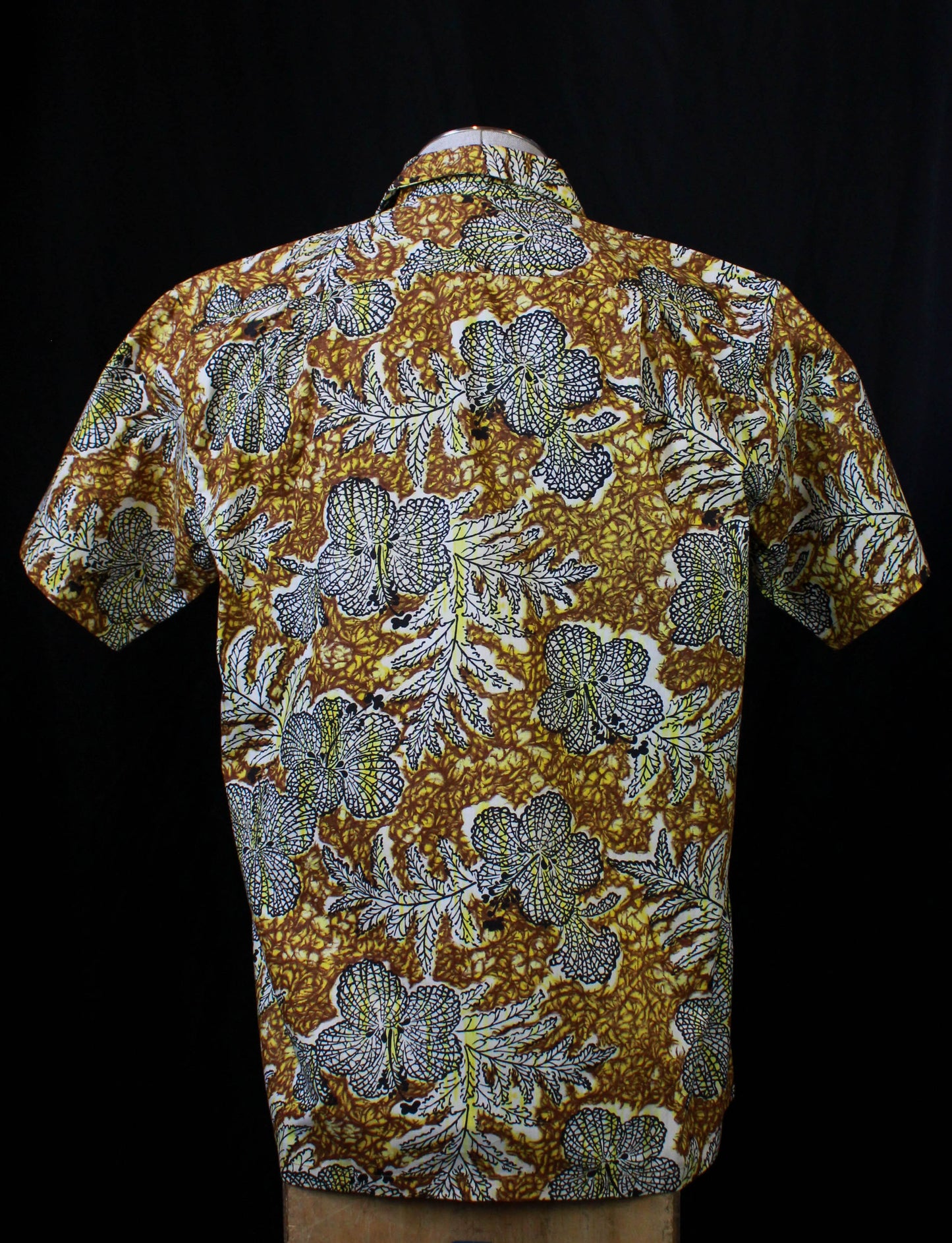 Men's Vintage 60's Made in Hawaii Aloha Hawaiian Shirt Geometric Medium 