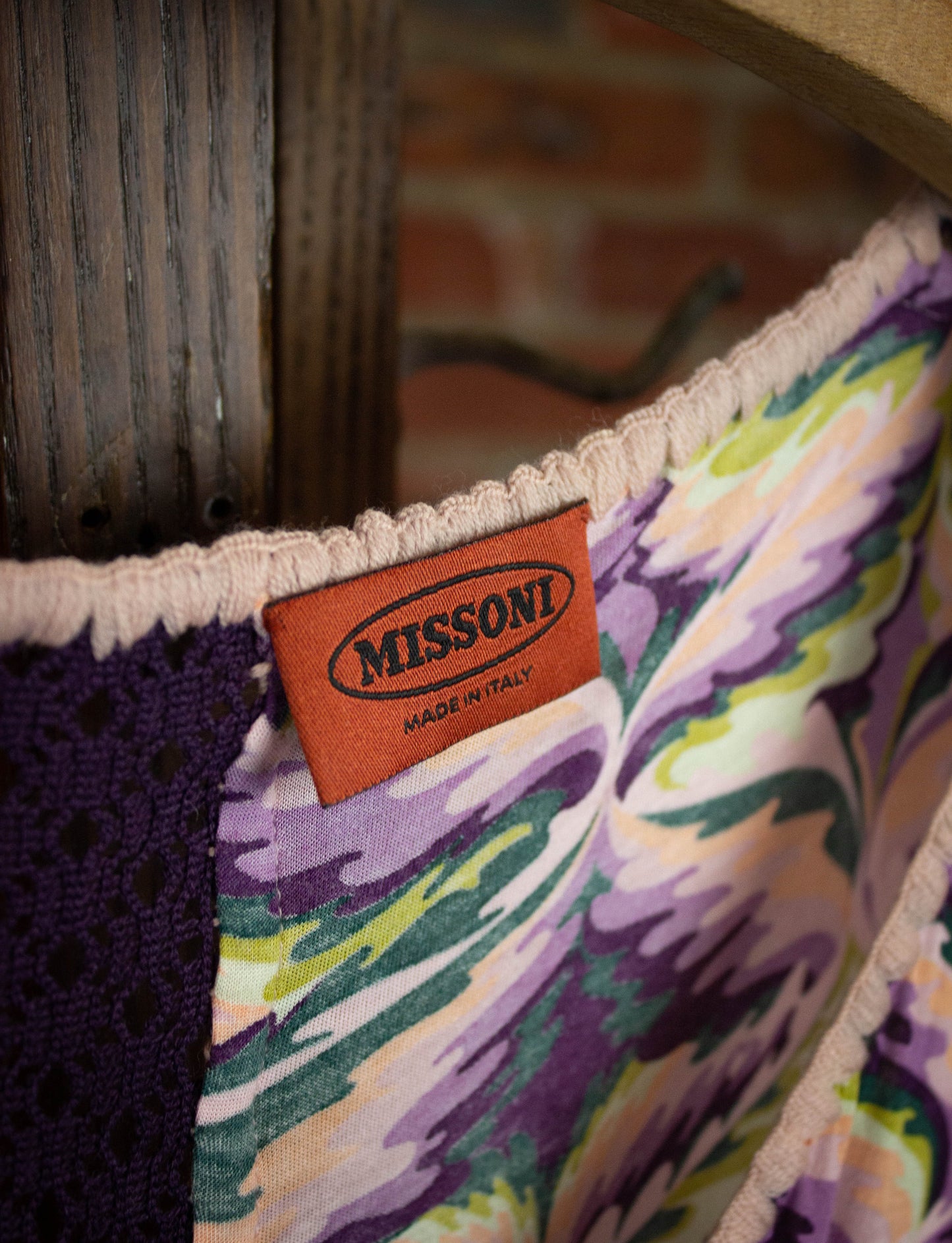 Missoni Purple Print Dress Small