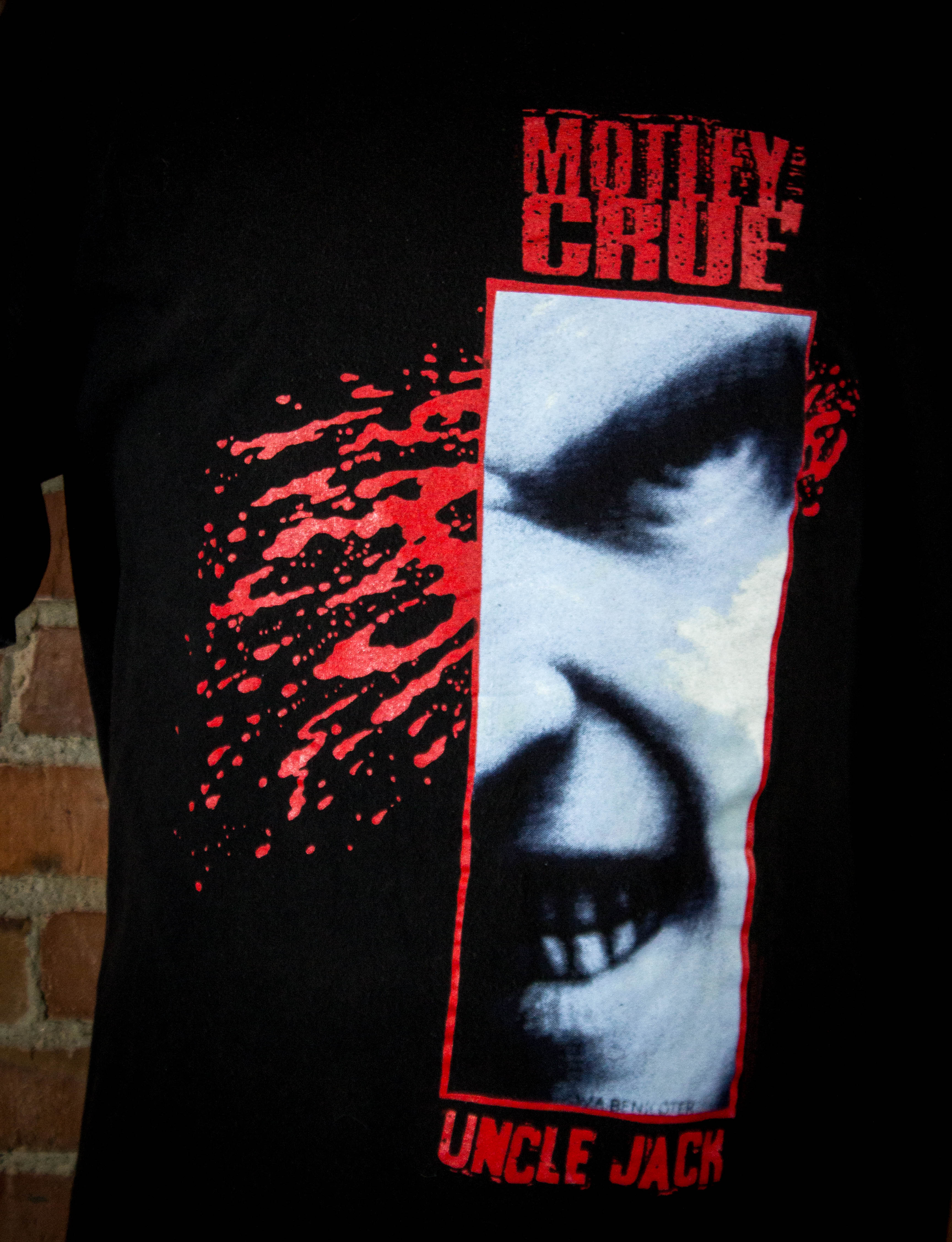 Vintage Motley Crue Concert T Shirt 1994 Uncle Jack XL – Black Shag Vintage