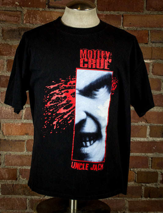 Vintage 1994 Motley Crue Anywhere Theres Electricity Tour Of The Americas Uncle Jack Black Concert T Shirt Unisex XL