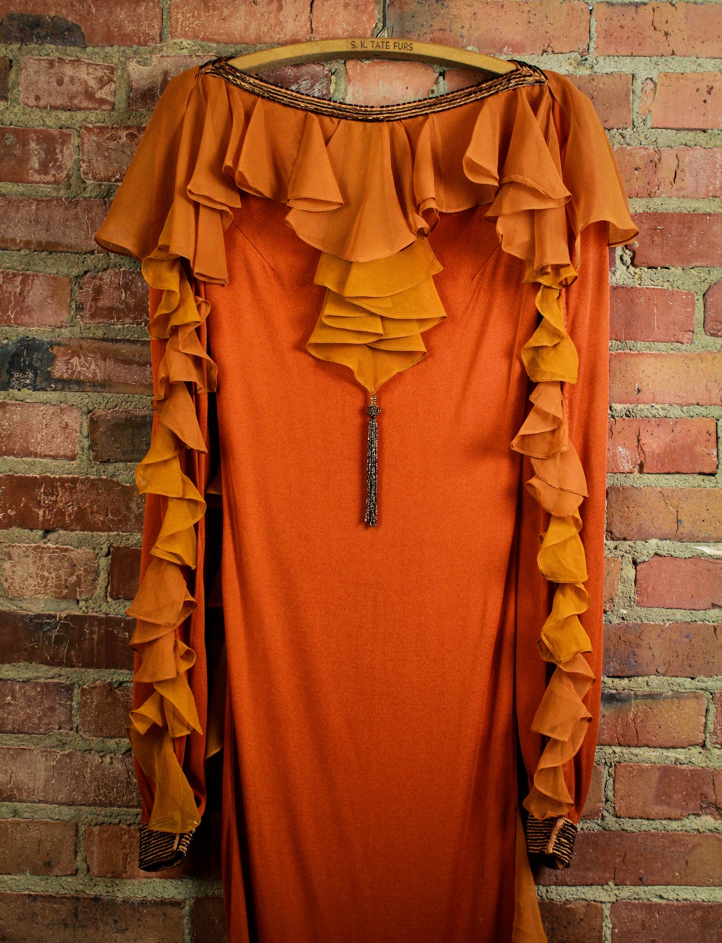 Vintage Showstopper Dress by Bill Whittens Workroom 27 Small 1970s