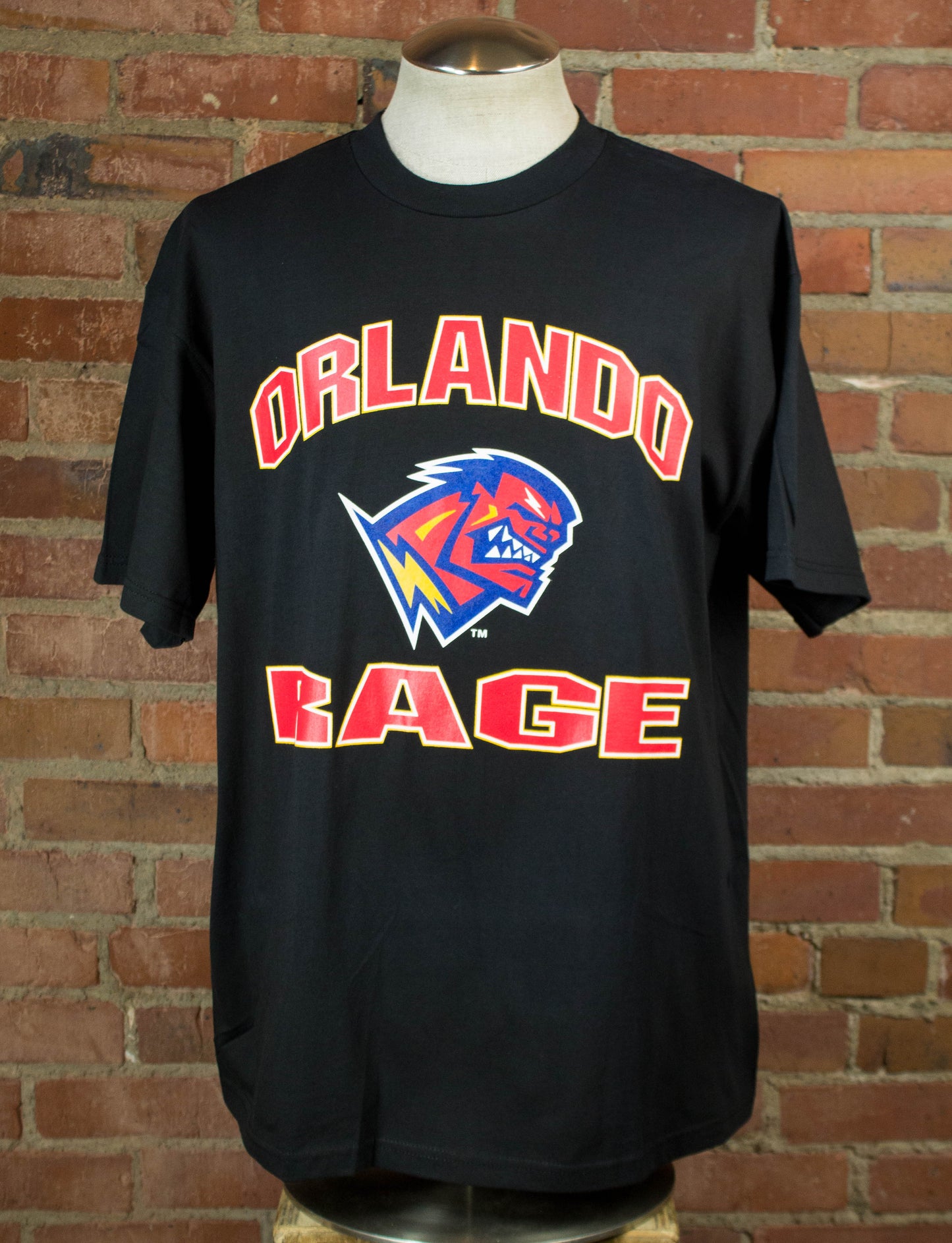 Vintage XFL Orlando Rage Original 2001 Deadstock Graphic T Shirt Unisex XL