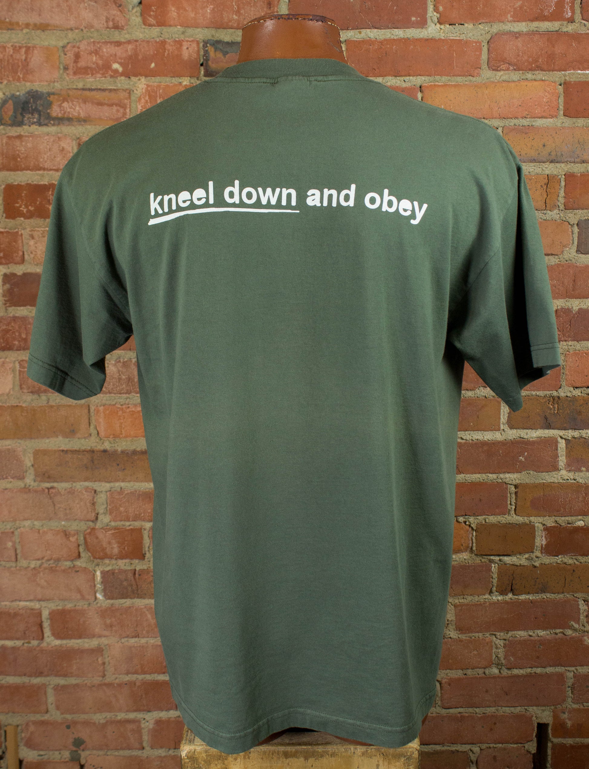 Our Lady Peace 90s Kneel Down and Obey Green Concert T Shirt Unisex XL