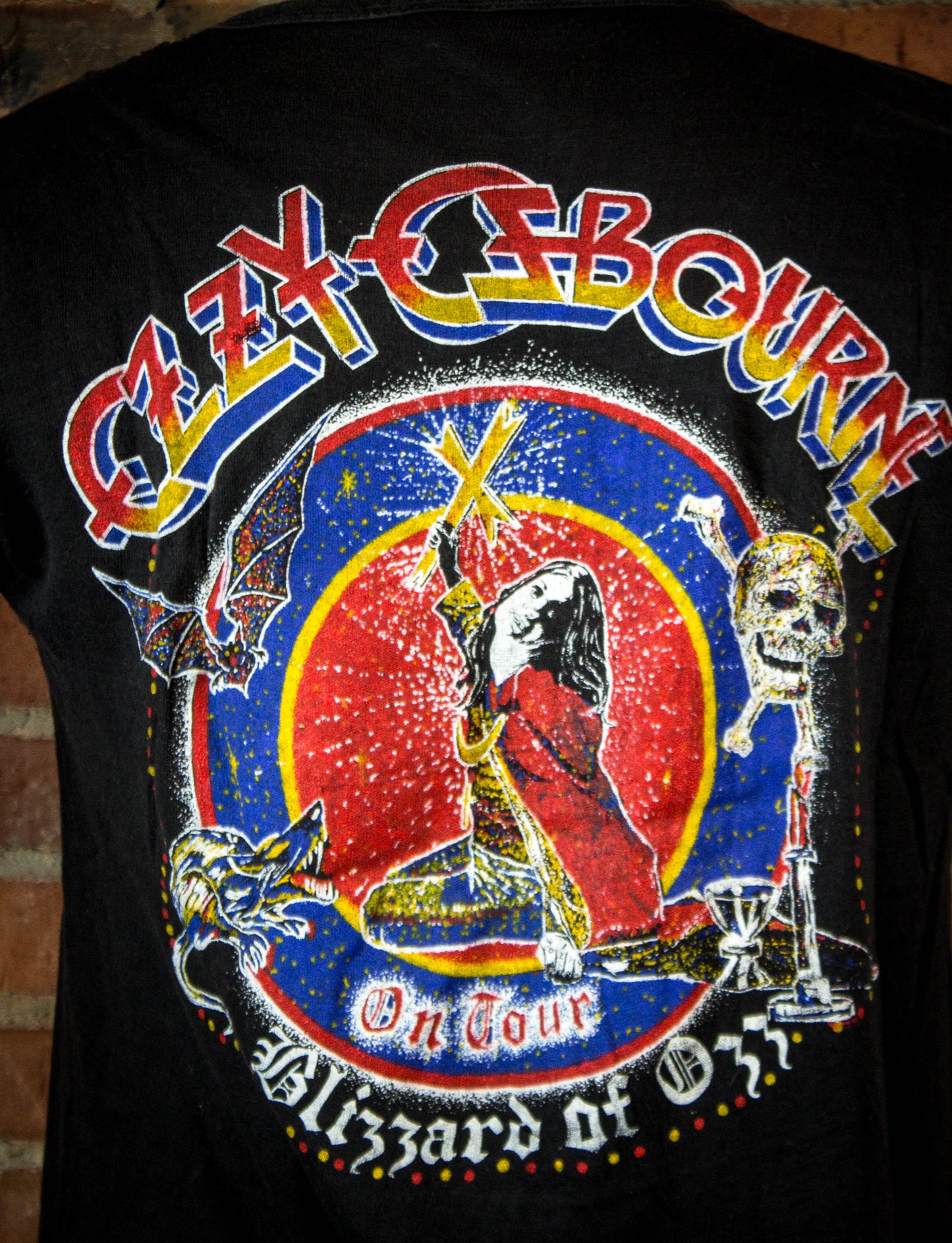 Vintage 1981 Ozzy Osbourne Blizzard Of Ozz Bootleg Concert T Shirt Large